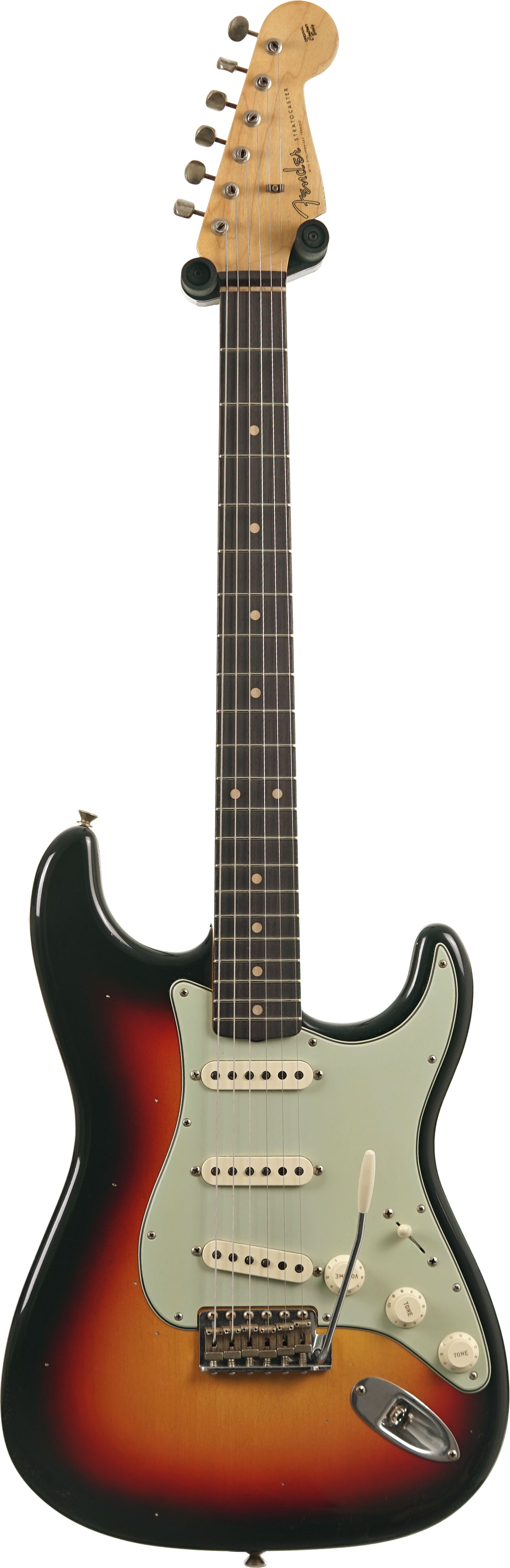 Fender Custom Shop 1960 Stratocaster Journeyman Relic Bleached 3 Tone Sunburst Rosewood Fingerboard #CZ582816