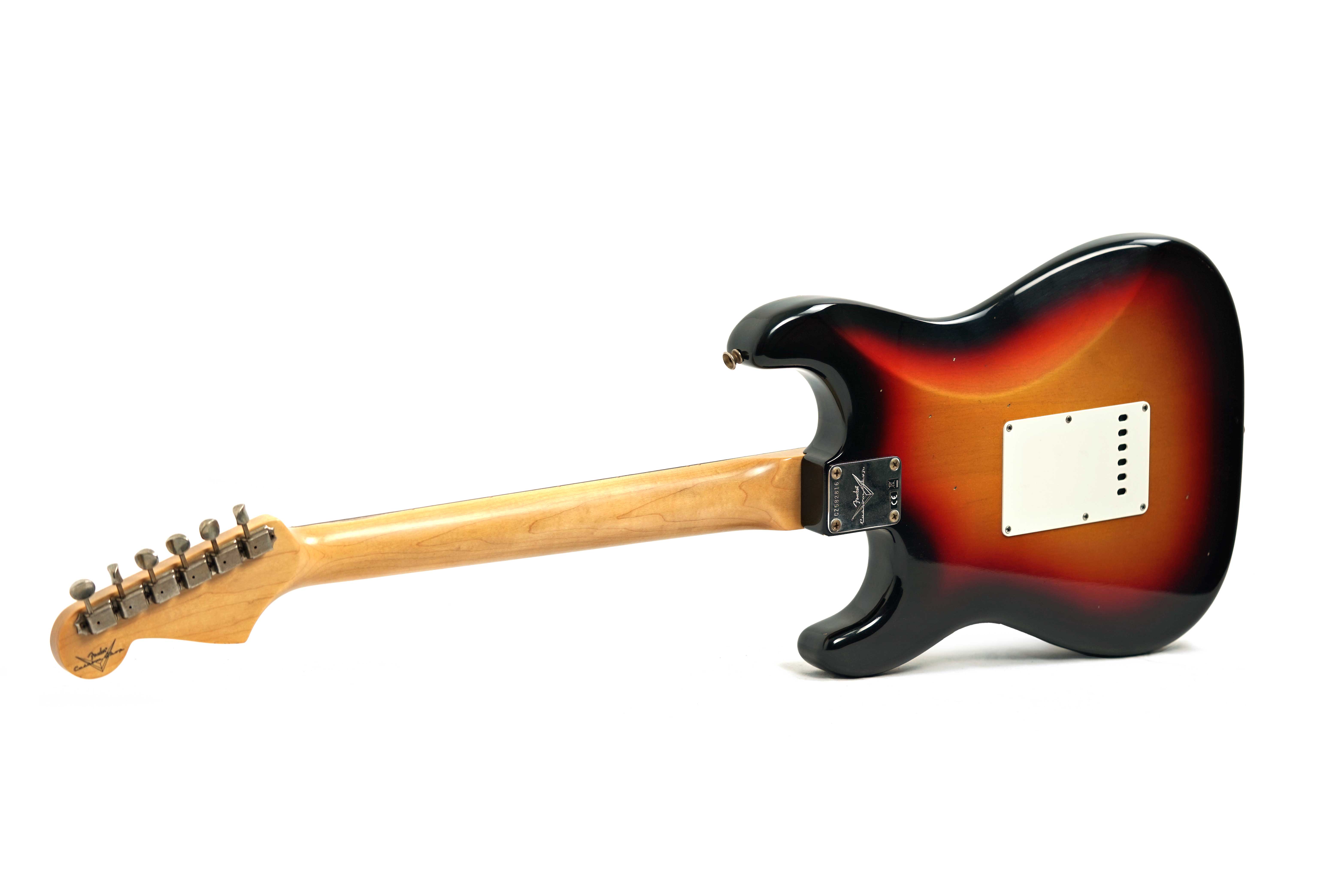 Fender Custom Shop 1960 Stratocaster Journeyman Relic Bleached 3 Tone Sunburst Rosewood Fingerboard #CZ582816