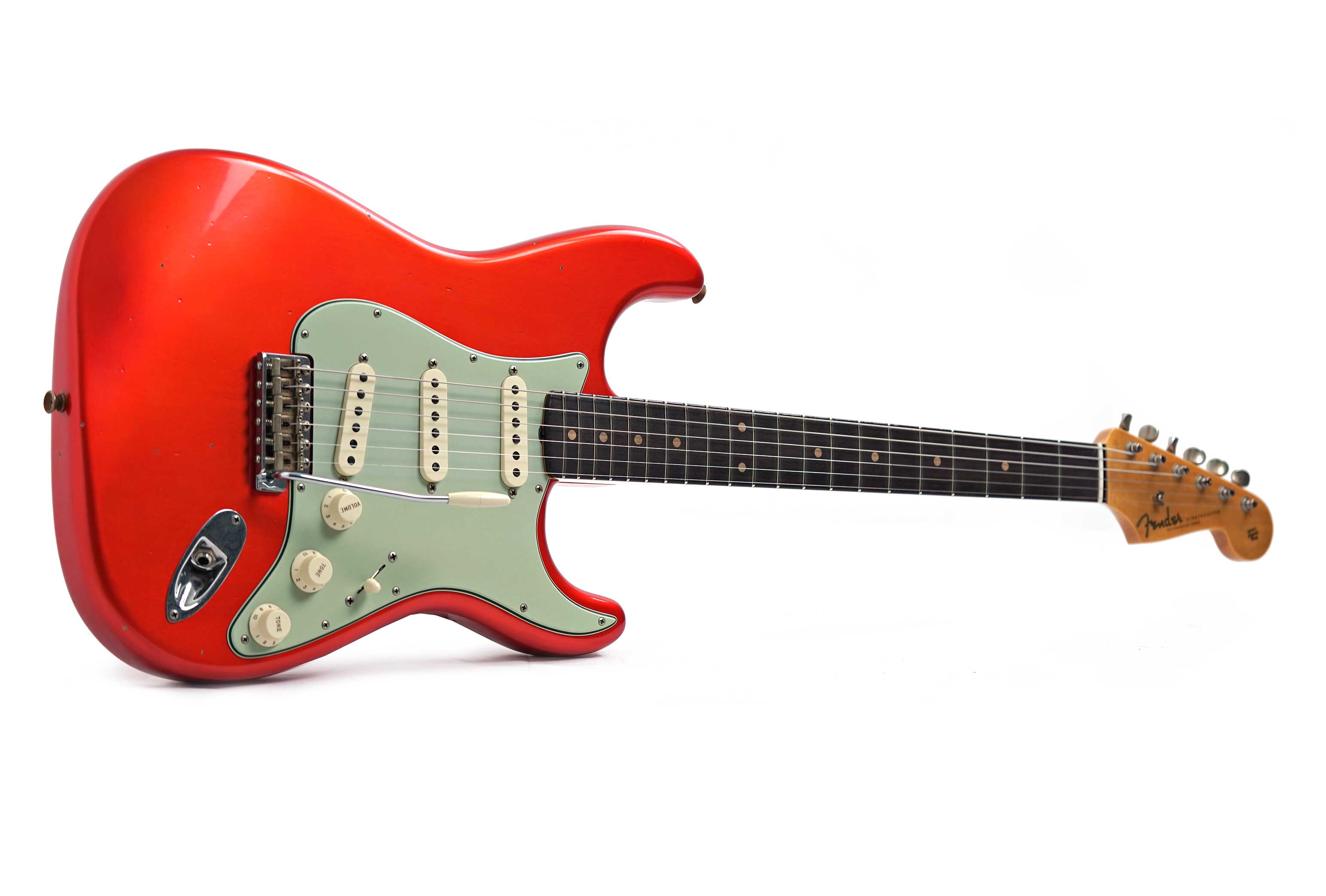 Fender Custom Shop 1960 Stratocaster Journeyman Relic Candy Tangerine Rosewood Fingerboard #CZ581882