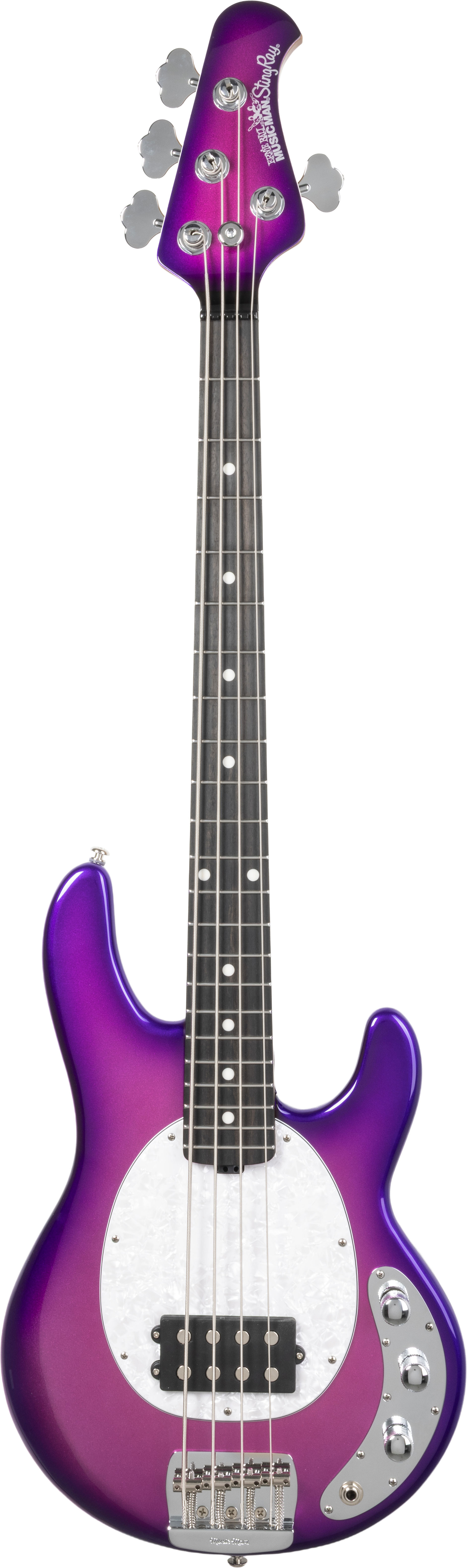 Music Man Short Scale Stingray Galactic Pearl Ebony Fingerboard