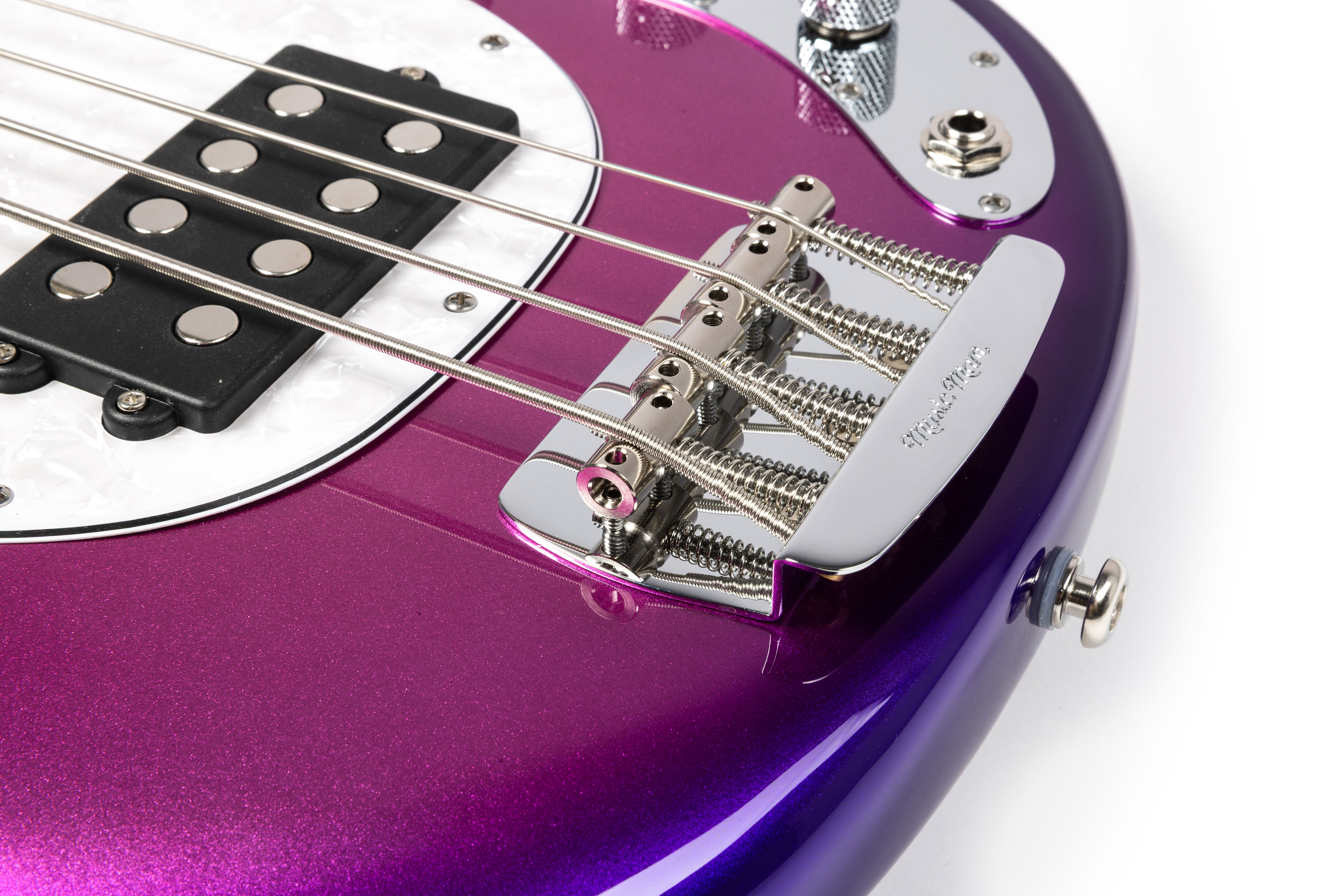 Music Man Short Scale Stingray Galactic Pearl Ebony Fingerboard