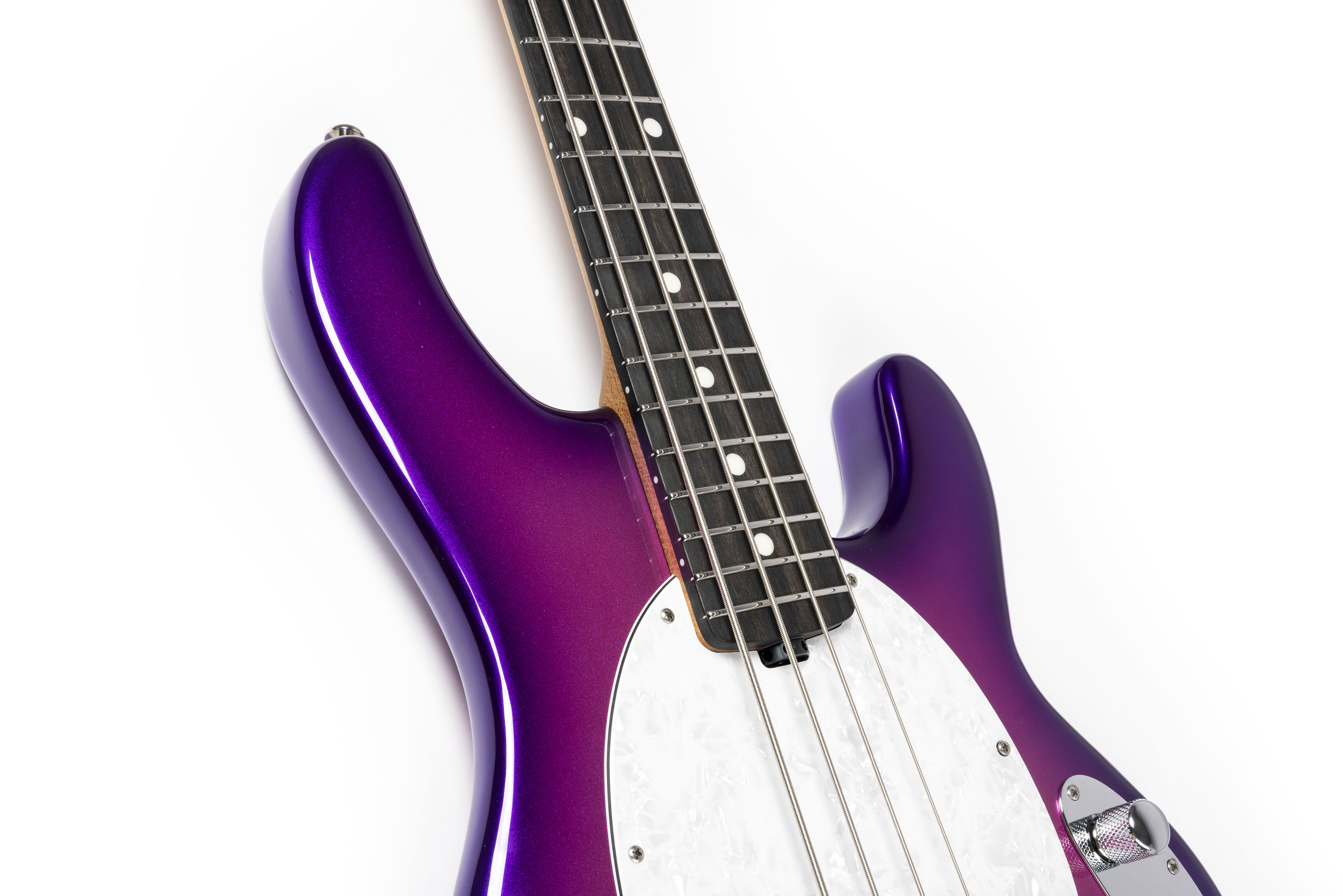Music Man Short Scale Stingray Galactic Pearl Ebony Fingerboard