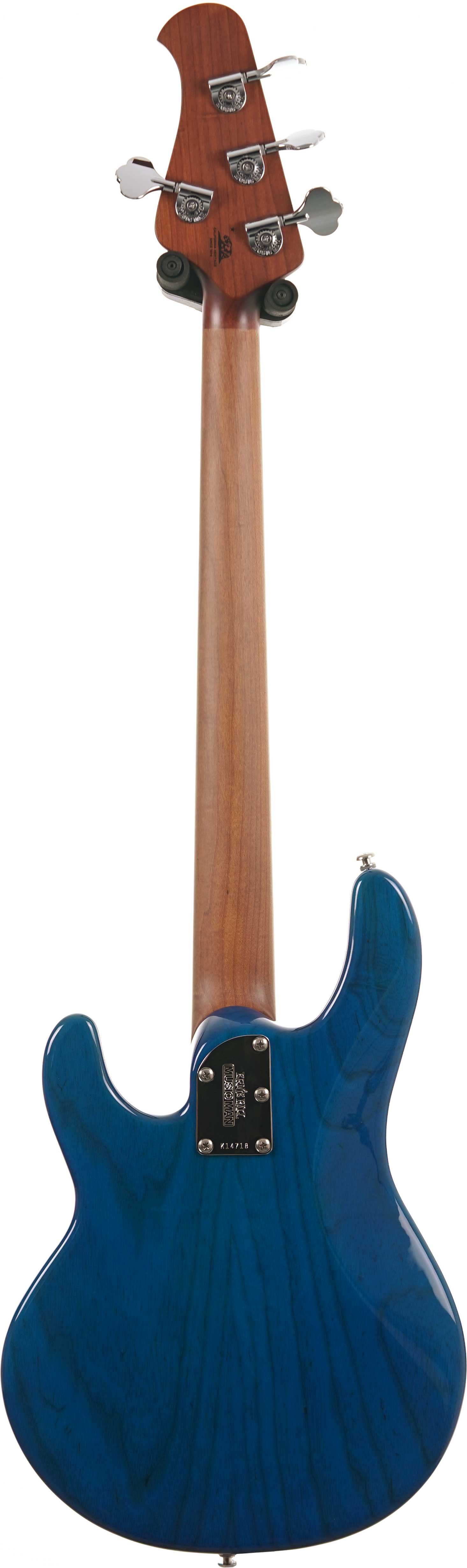 Music Man Short Scale Stingray Translucent Blue Maple Fingerboard #K14718