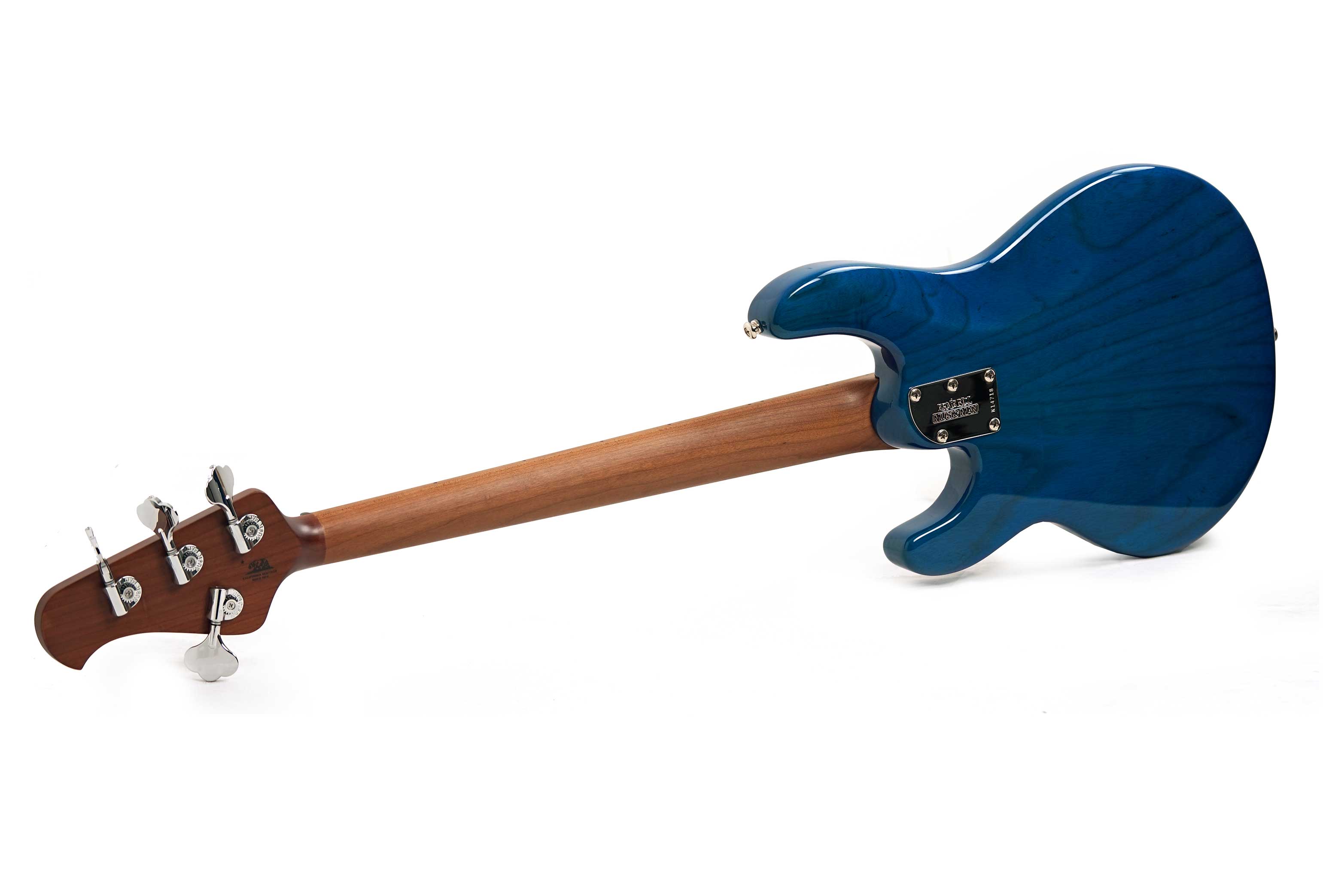 Music Man Short Scale Stingray Translucent Blue Maple Fingerboard #K14718