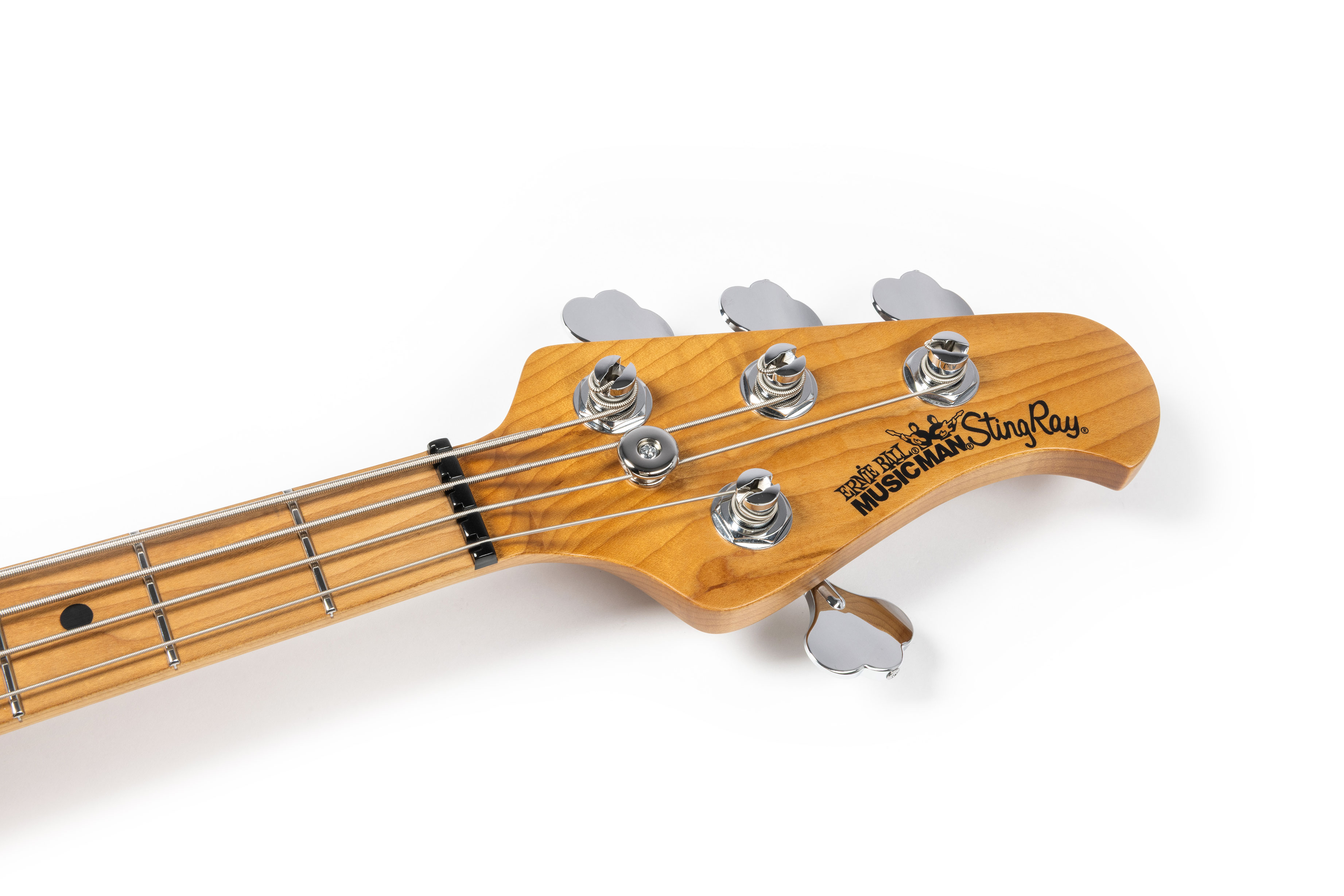 Music Man Short Scale Stingray Translucent Blue Maple Fingerboard