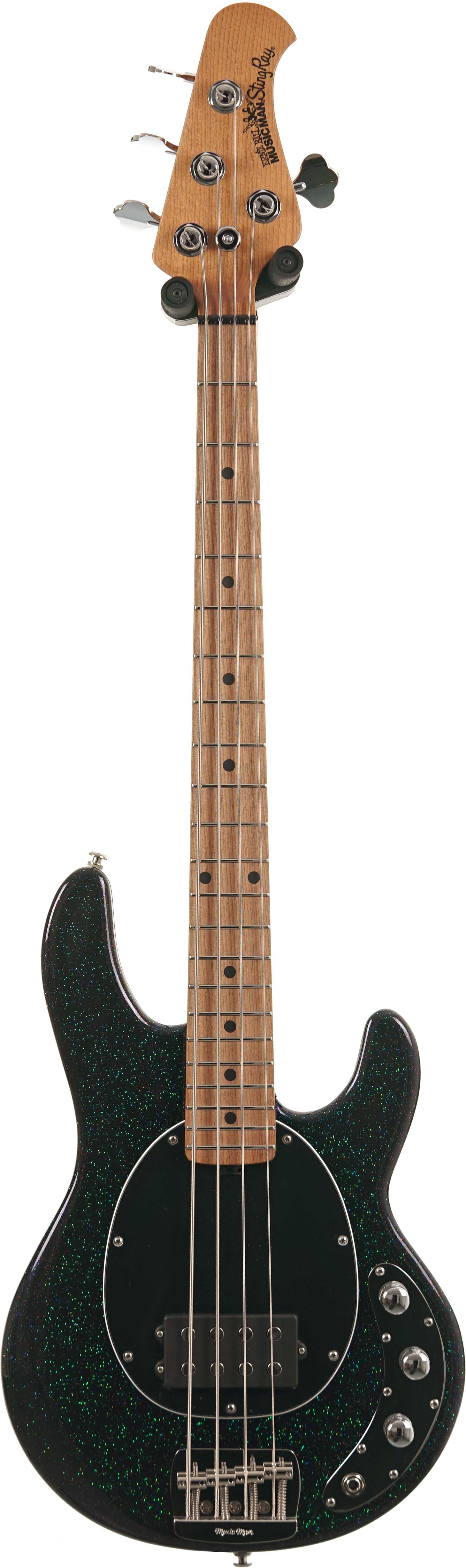 Music Man Short Scale Stingray Midnight Confetti Maple Fingerboard #K16285