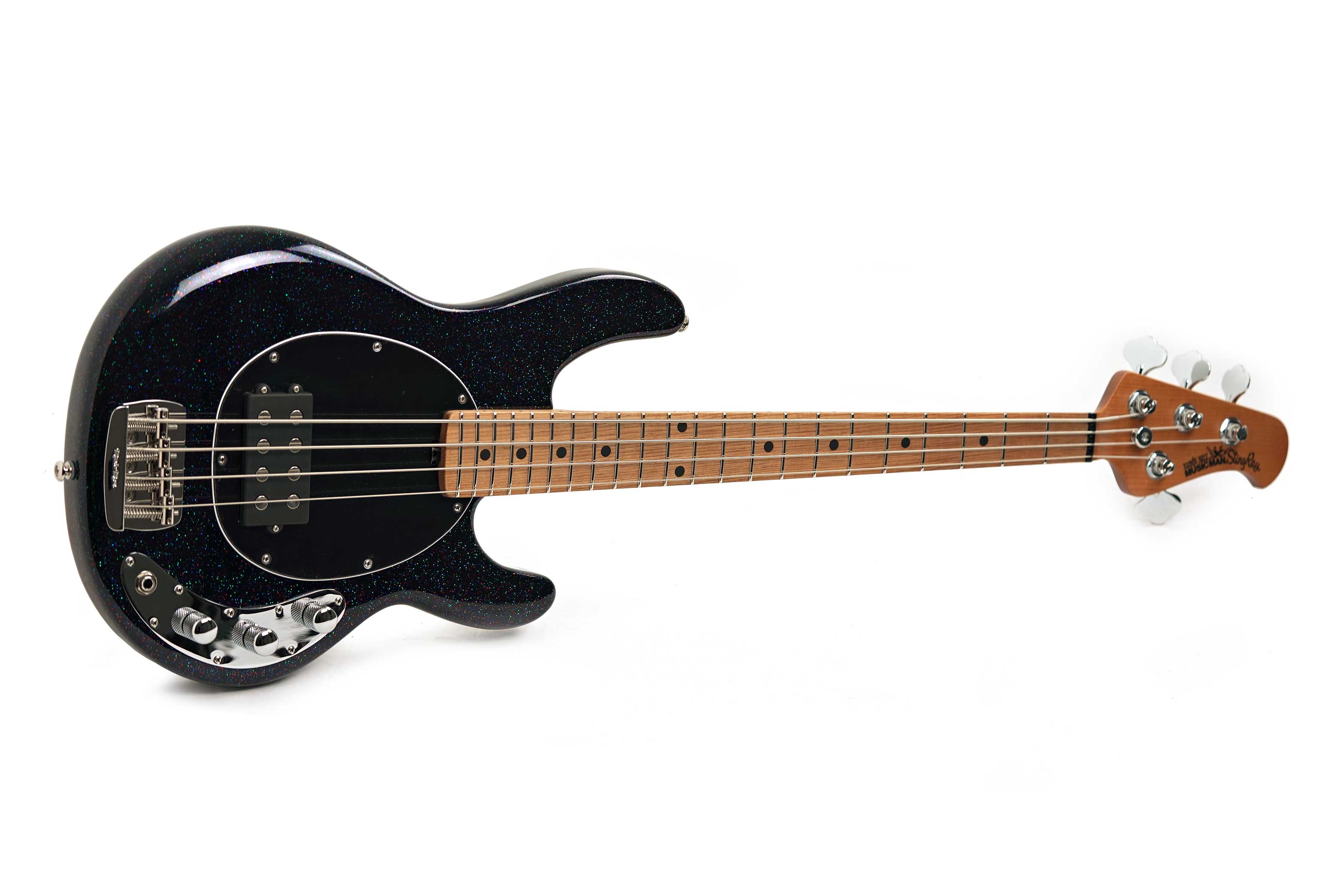 Music Man Short Scale Stingray Midnight Confetti Maple Fingerboard #K16285