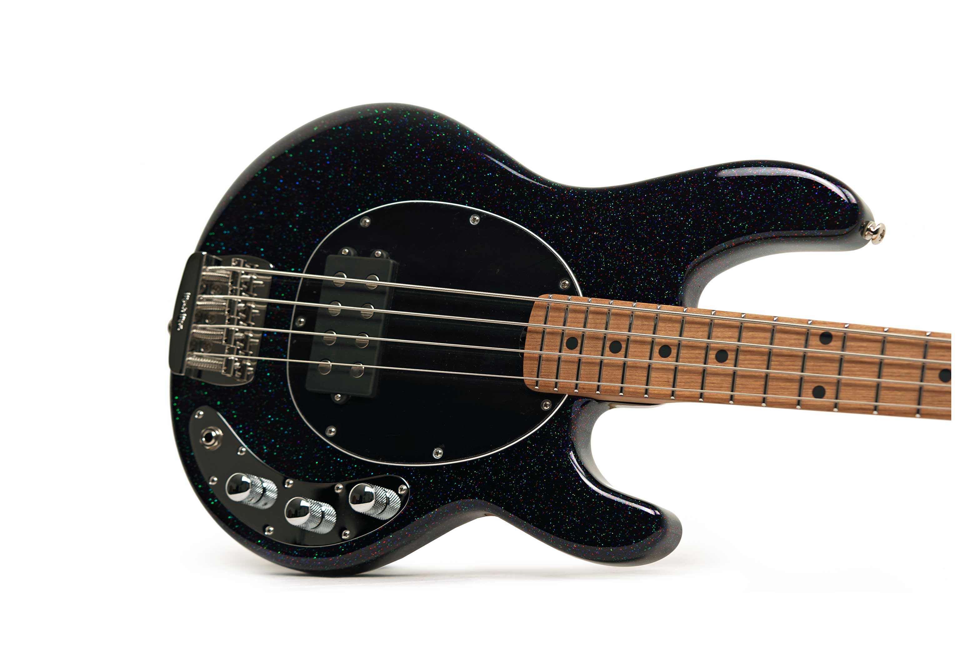 Music Man Short Scale Stingray Midnight Confetti Maple Fingerboard #K16285