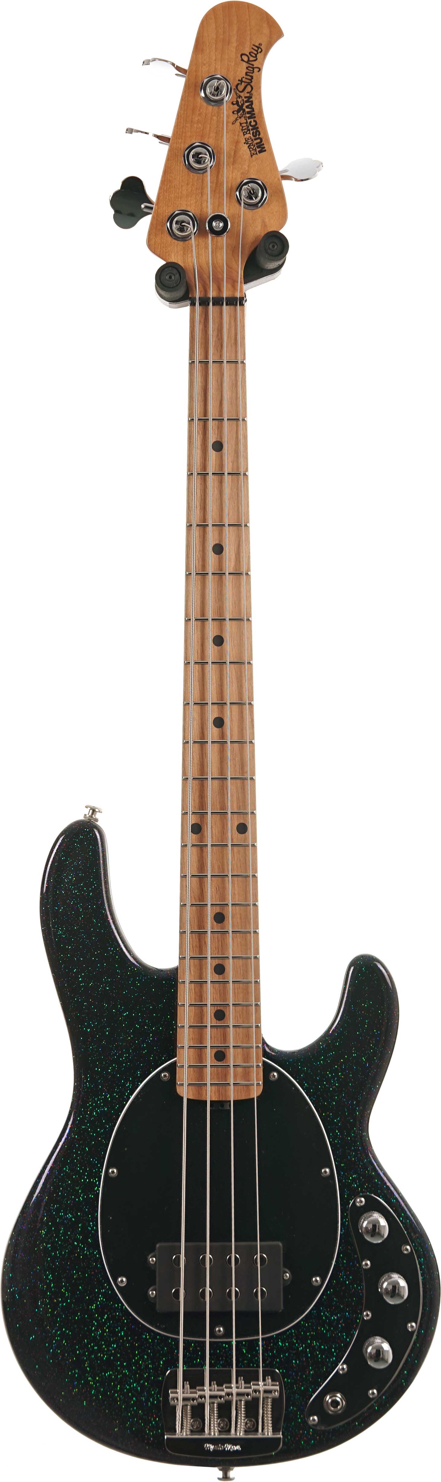 Music Man Short Scale Stingray Midnight Confetti Maple Fingerboard #K14586