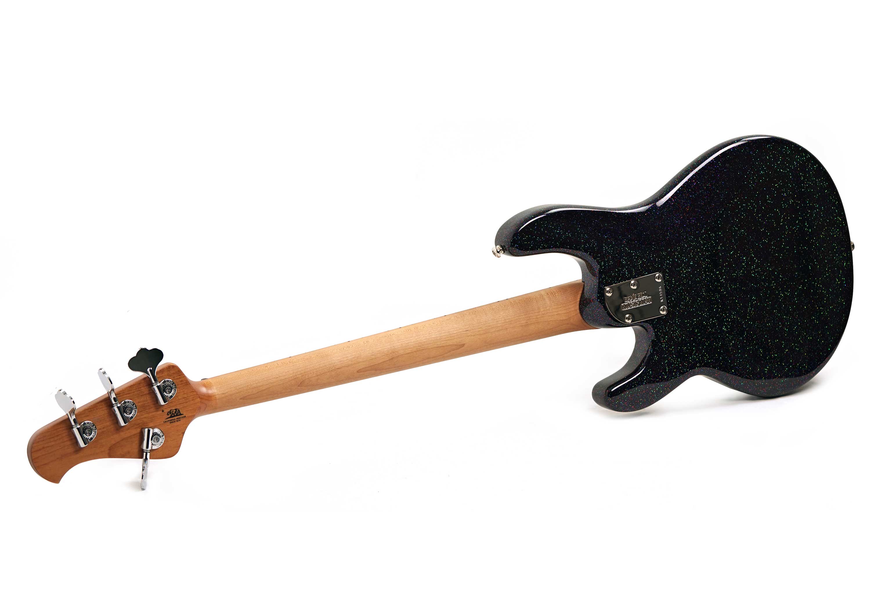 Music Man Short Scale Stingray Midnight Confetti Maple Fingerboard #K14586