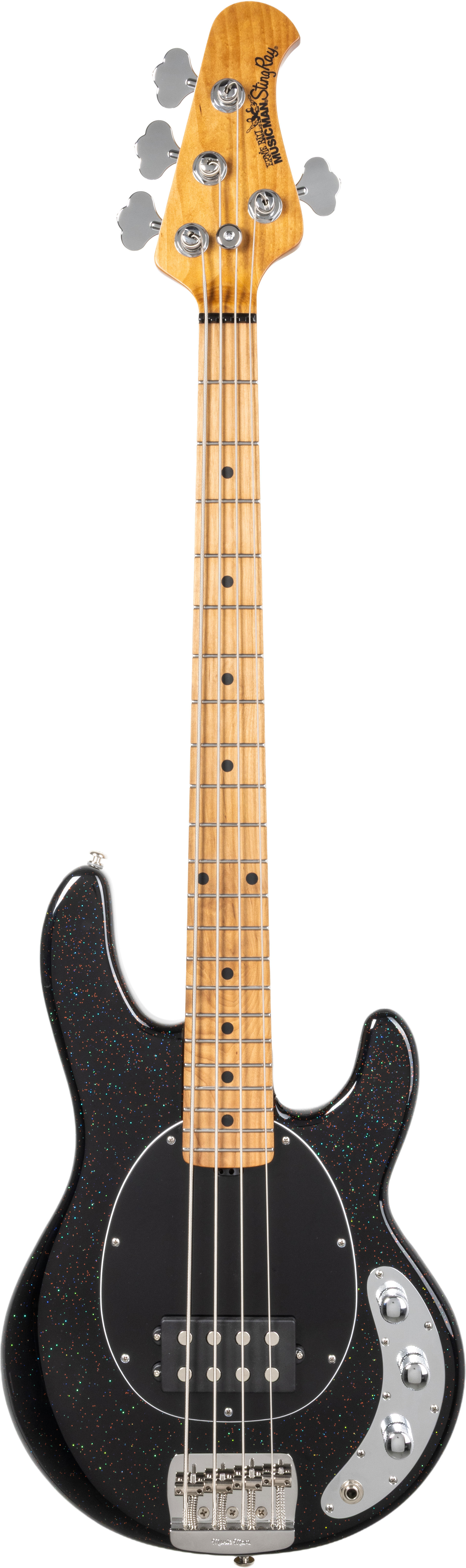 Music Man Short Scale Stingray Midnight Confetti Maple Fingerboard