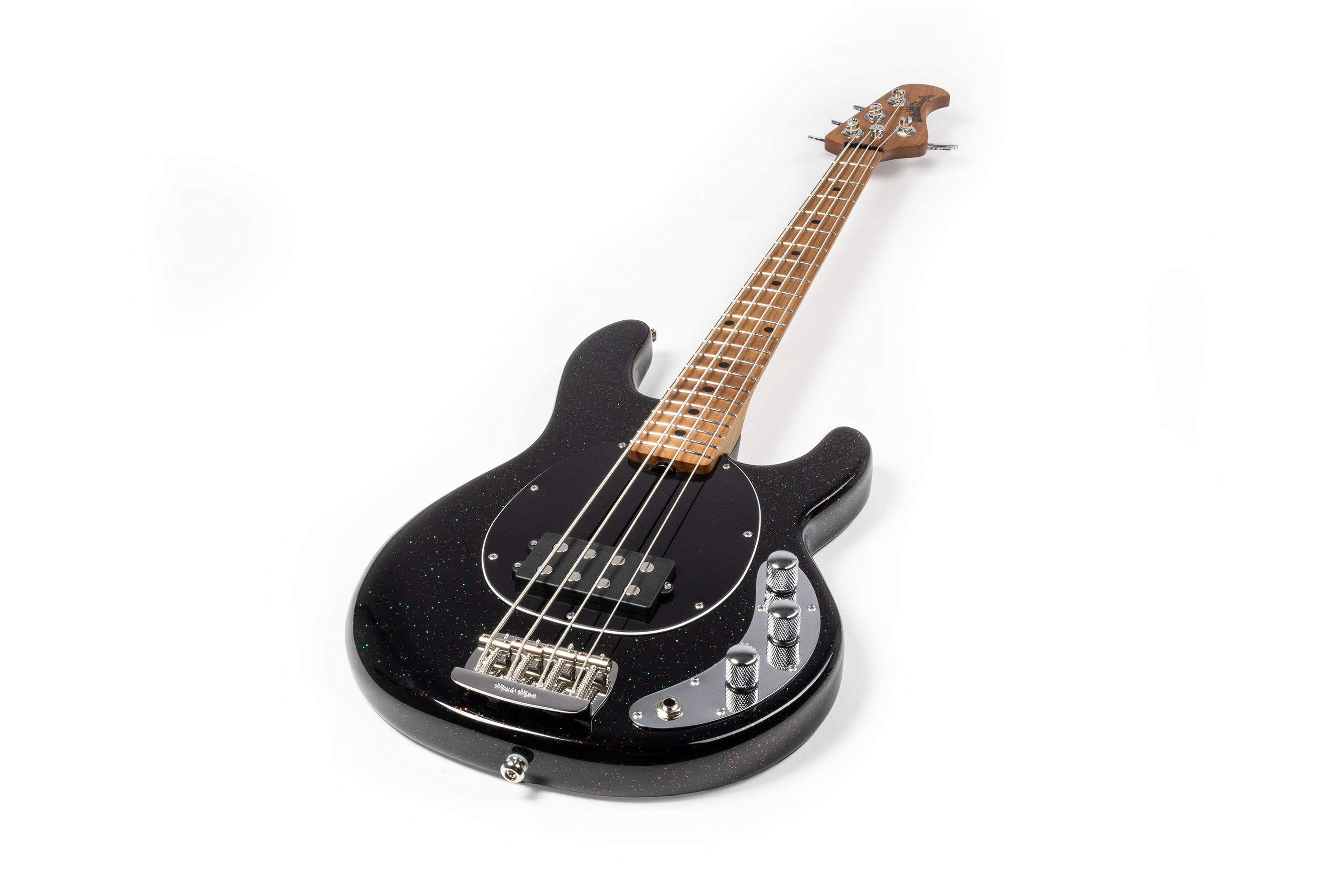 Music Man Short Scale Stingray Midnight Confetti Maple Fingerboard