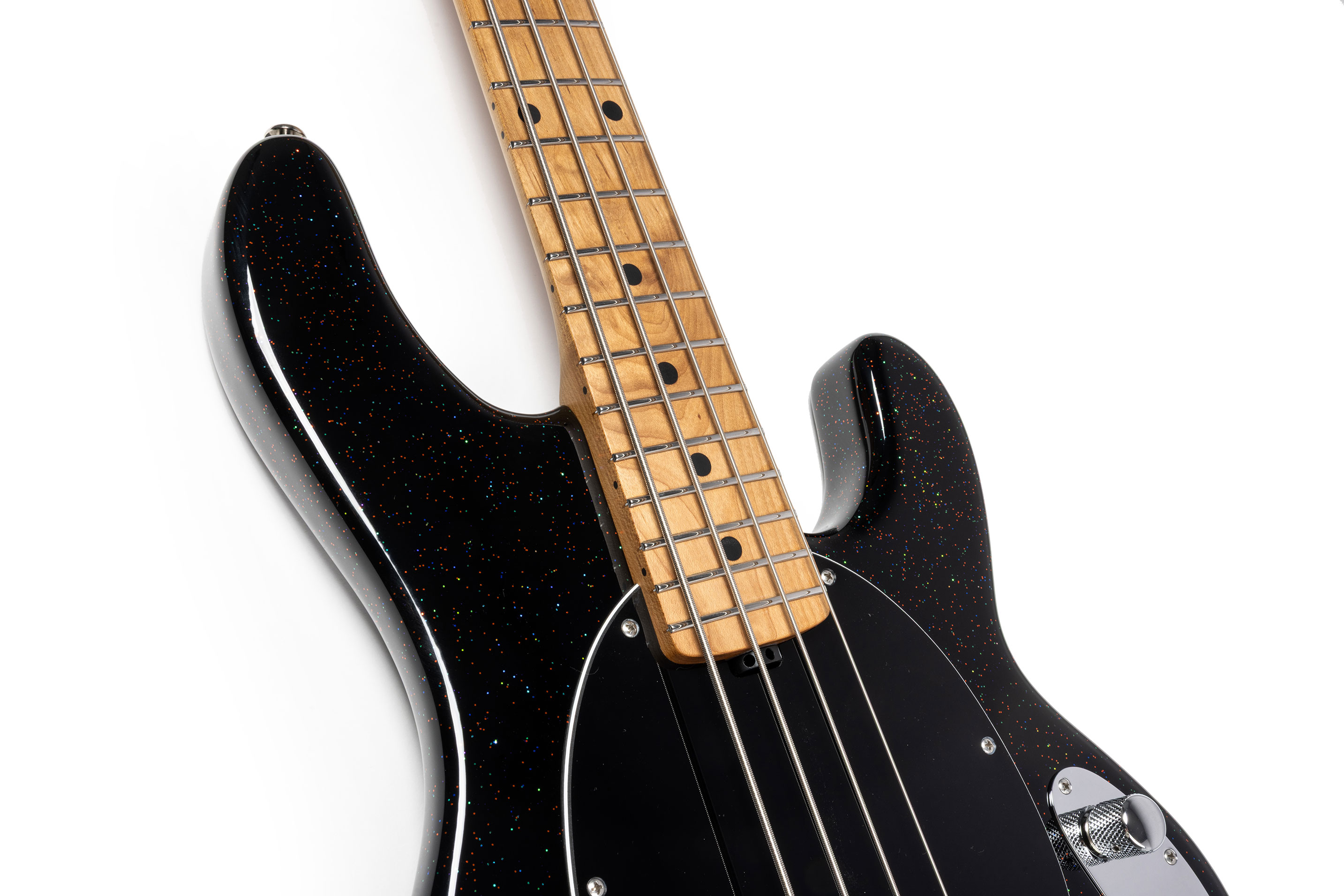 Music Man Short Scale Stingray Midnight Confetti Maple Fingerboard