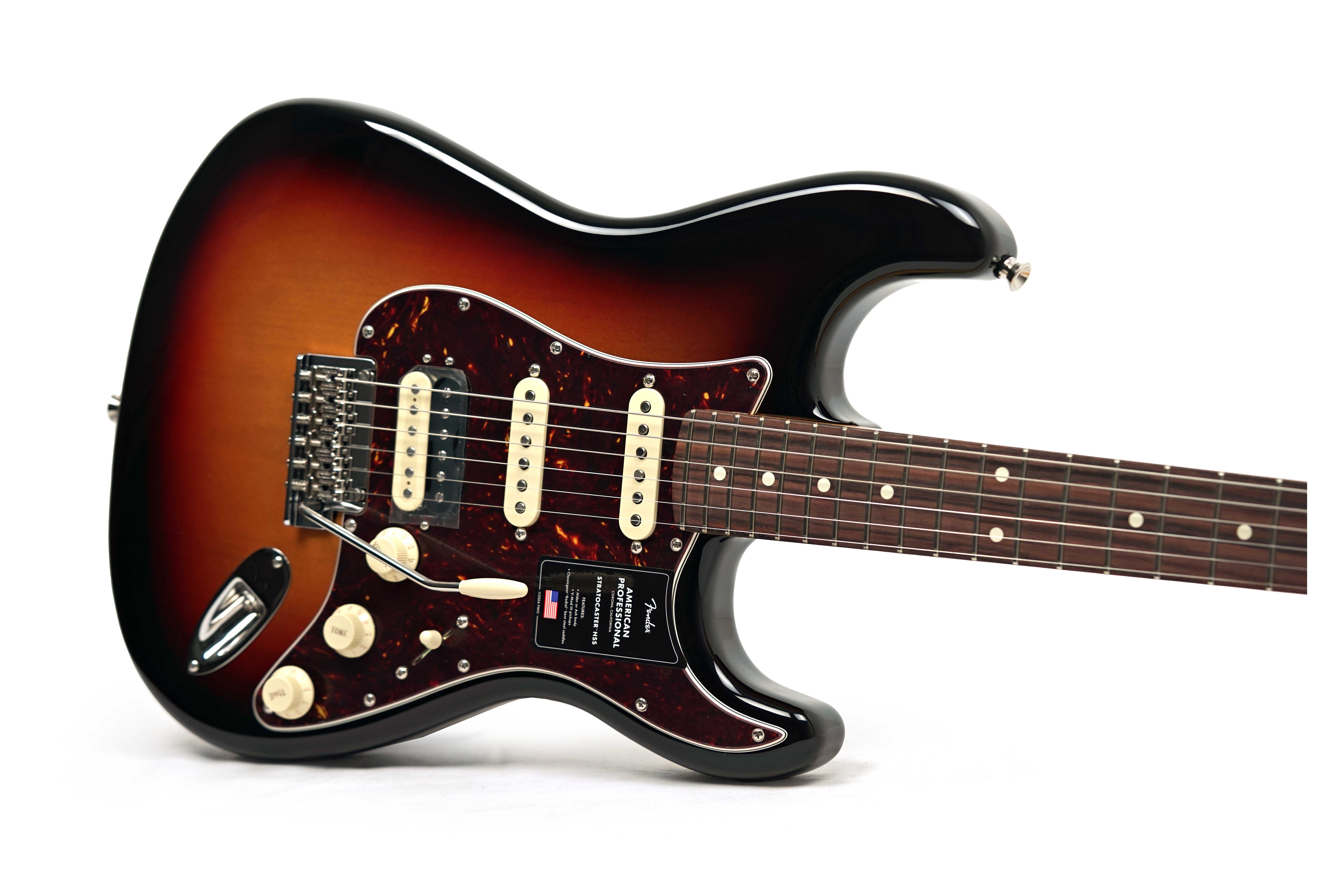 Fender American Professional Stratocaster HSS 3 Colour Sunburst Rosewood Fingerboard (2026) #US26045239