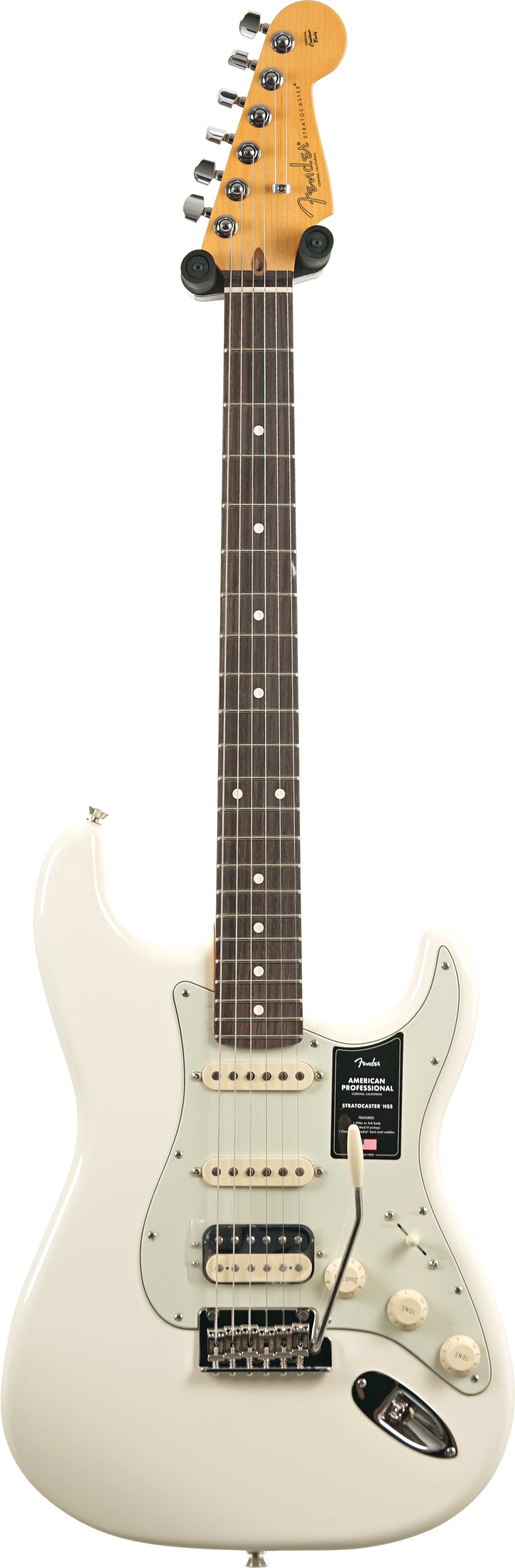 Fender American Professional Stratocaster HSS Olympic White Rosewood Fingerboard (2026) #US26045312