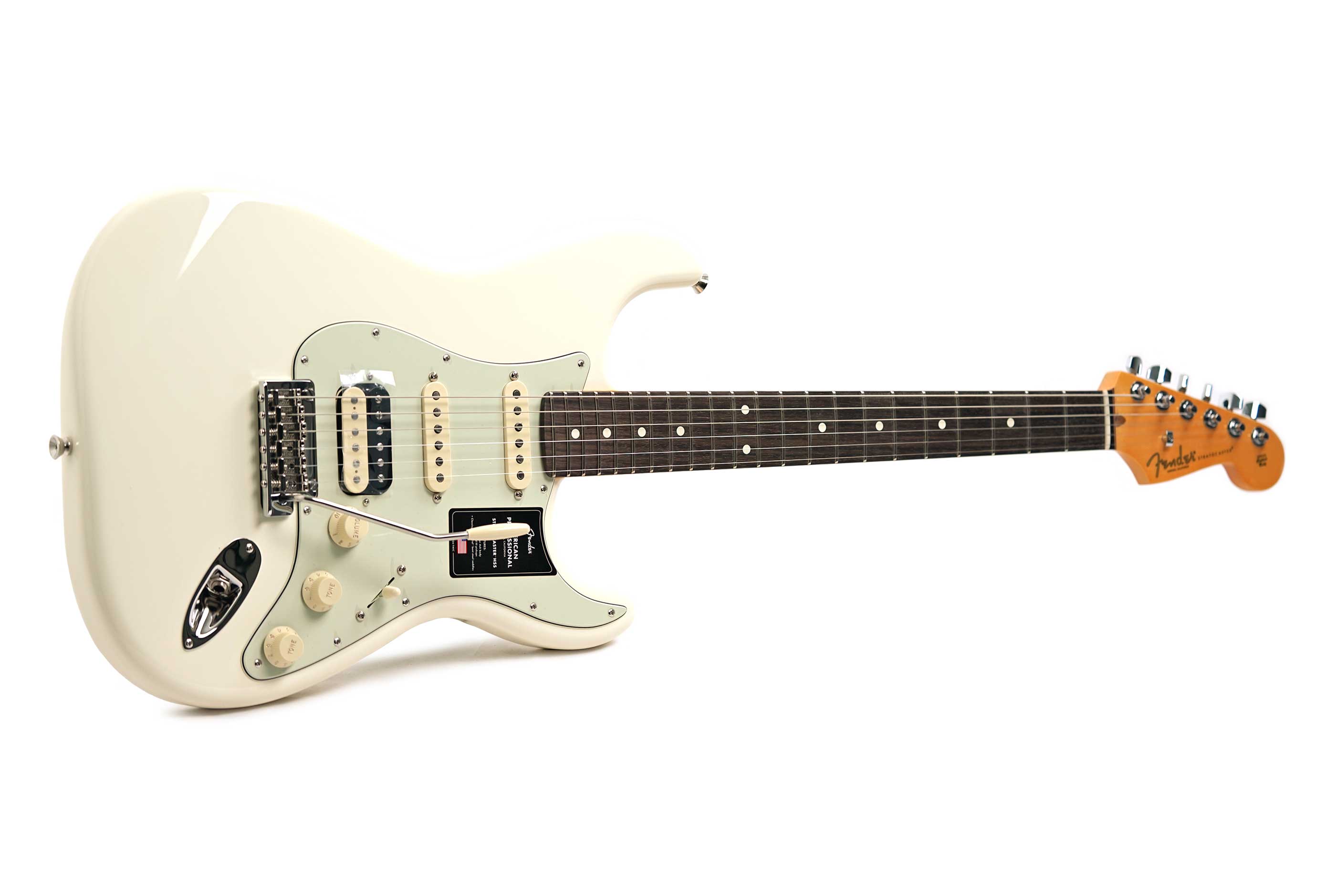 Fender American Professional Stratocaster HSS Olympic White Rosewood Fingerboard (2026) #US26045312