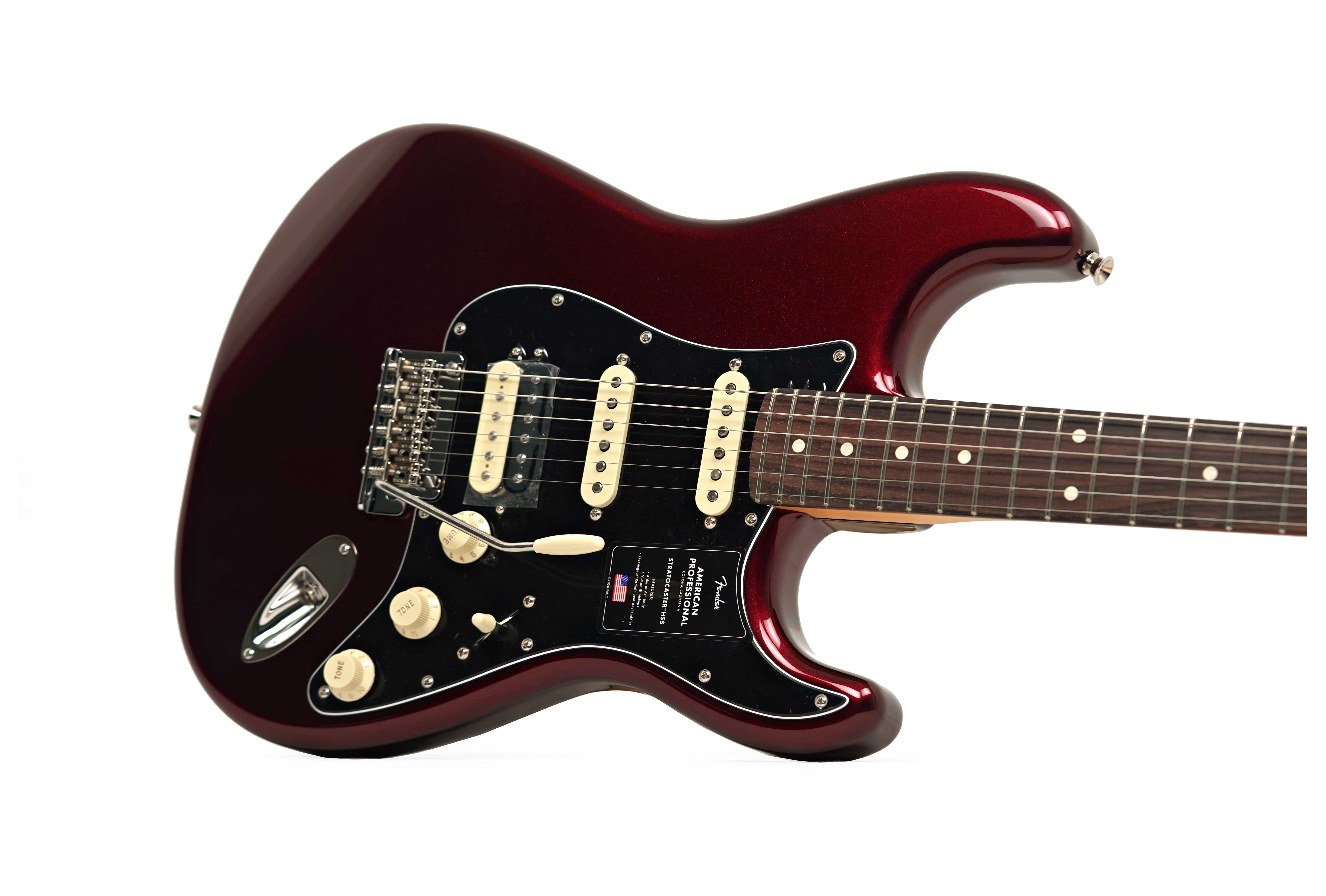 Fender American Professional Stratocaster HSS Oxblood Rosewood Fingerboard (2026) #US26059216