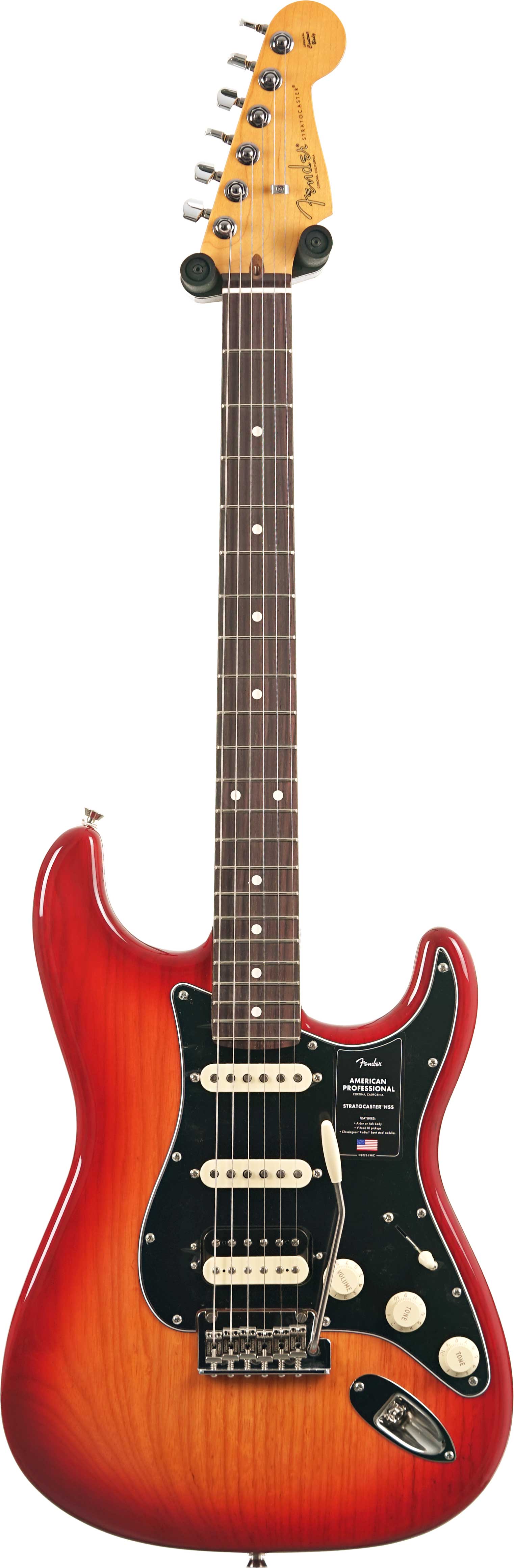 Fender American Professional Stratocaster HSS Aged Cherry Burst Rosewood Fingerboard (2026) #US26045425