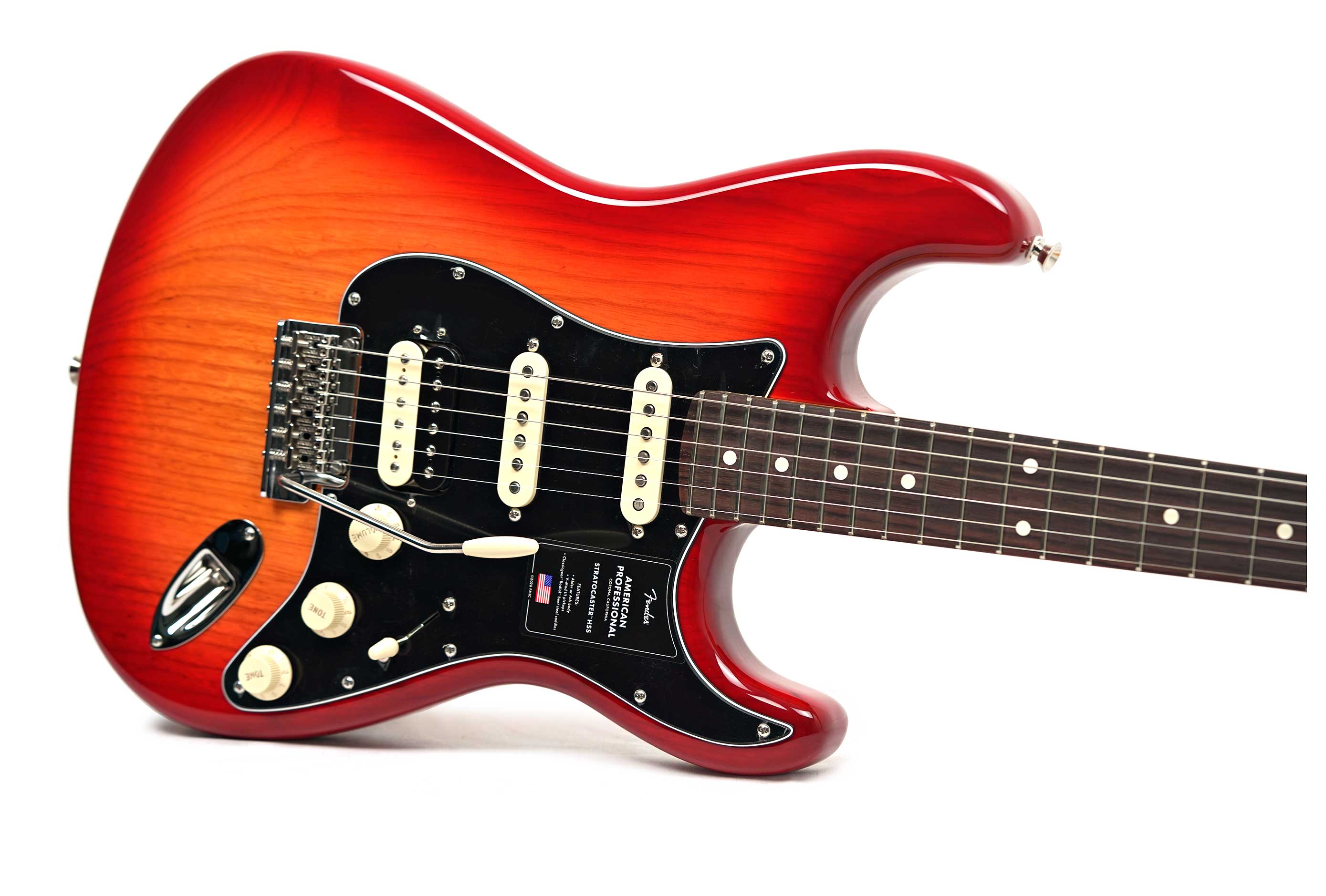 Fender American Professional Stratocaster HSS Aged Cherry Burst Rosewood Fingerboard (2026) #US26045425