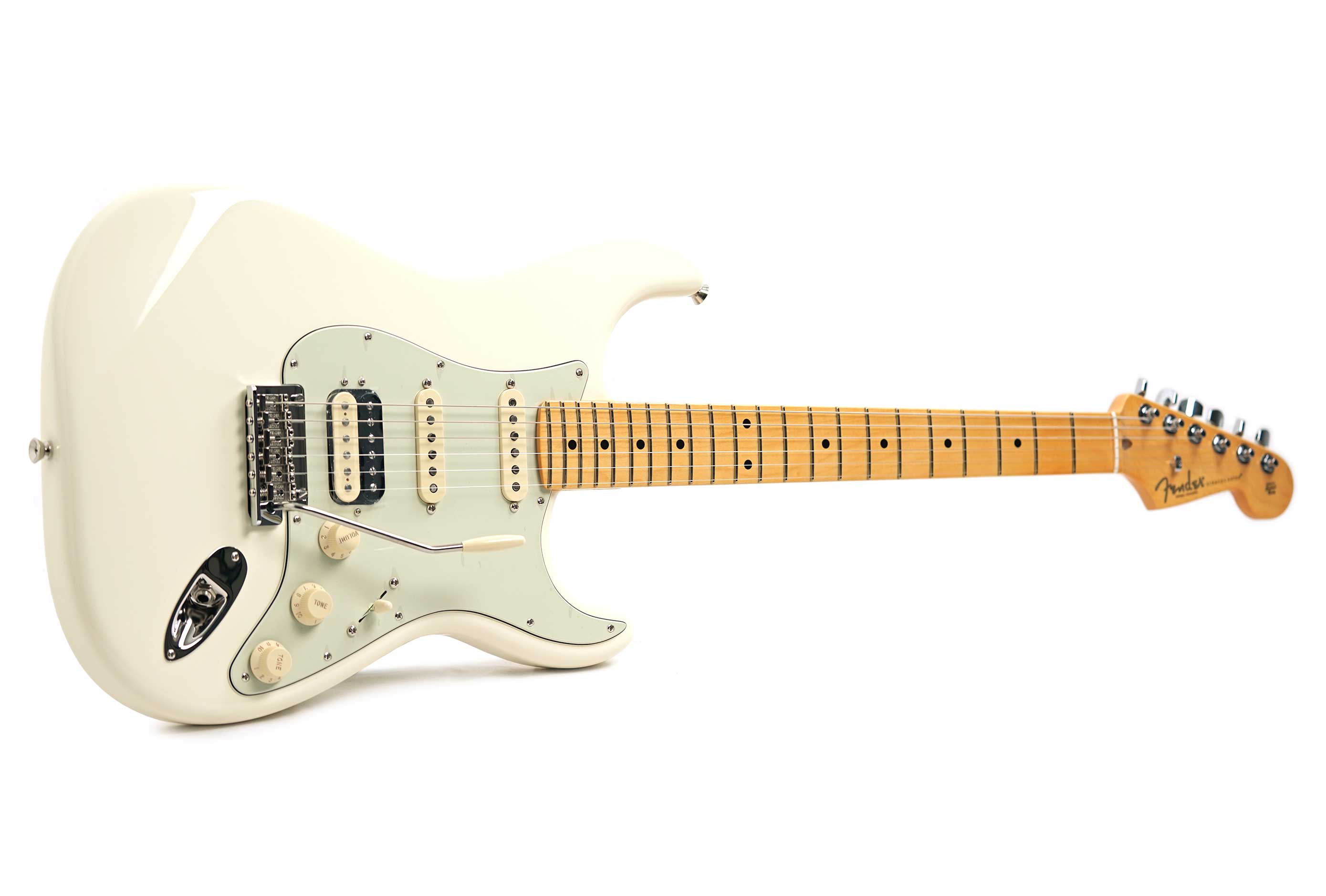 Fender American Professional Stratocaster HSS Olympic White Maple Fingerboard (2026) #US26050583