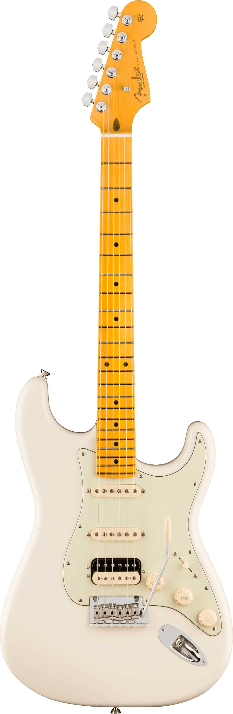 Fender American Professional Stratocaster HSS Olympic White Maple Fingerboard (2026)