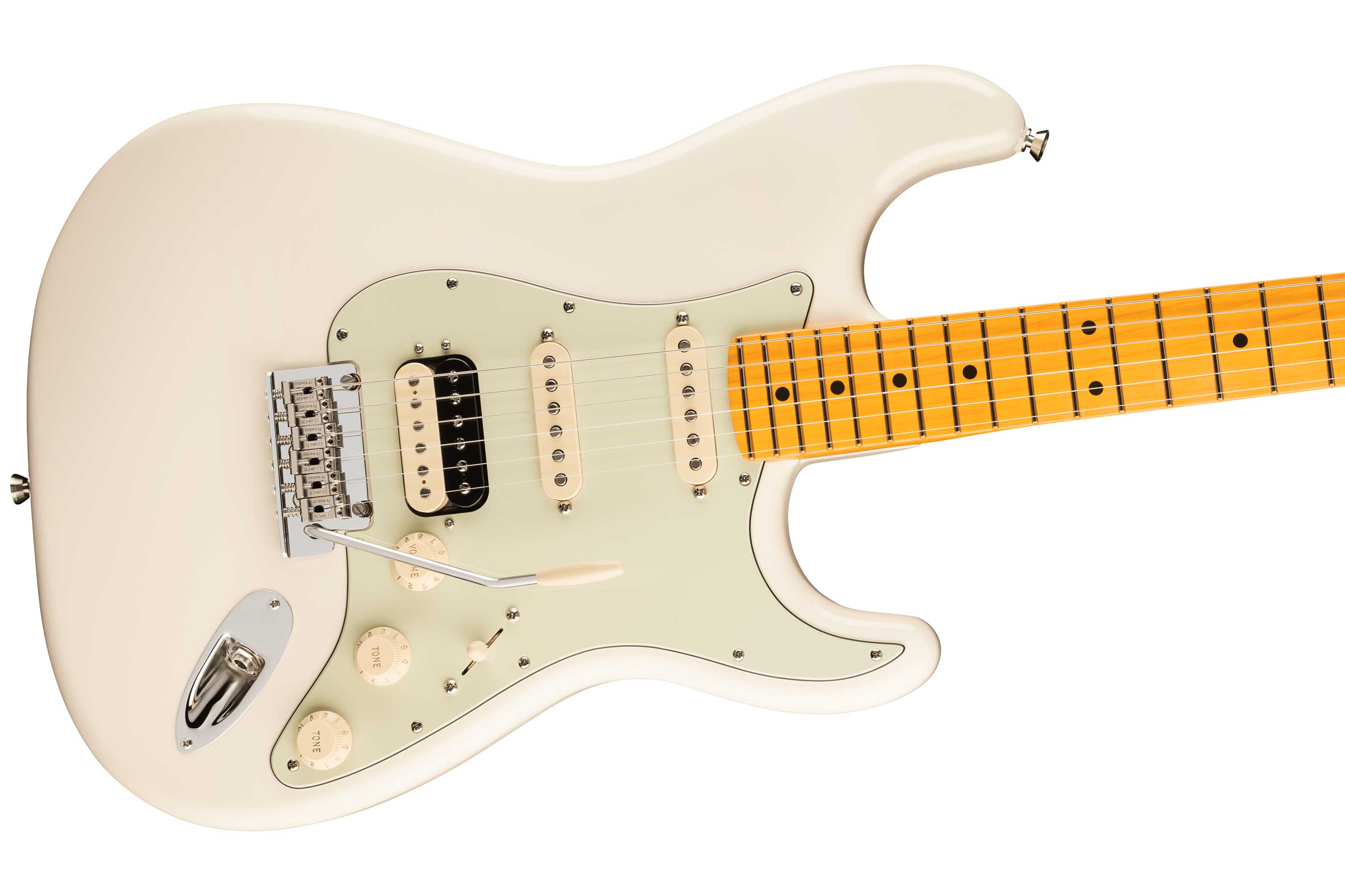 Fender American Professional Stratocaster HSS Olympic White Maple Fingerboard (2026)