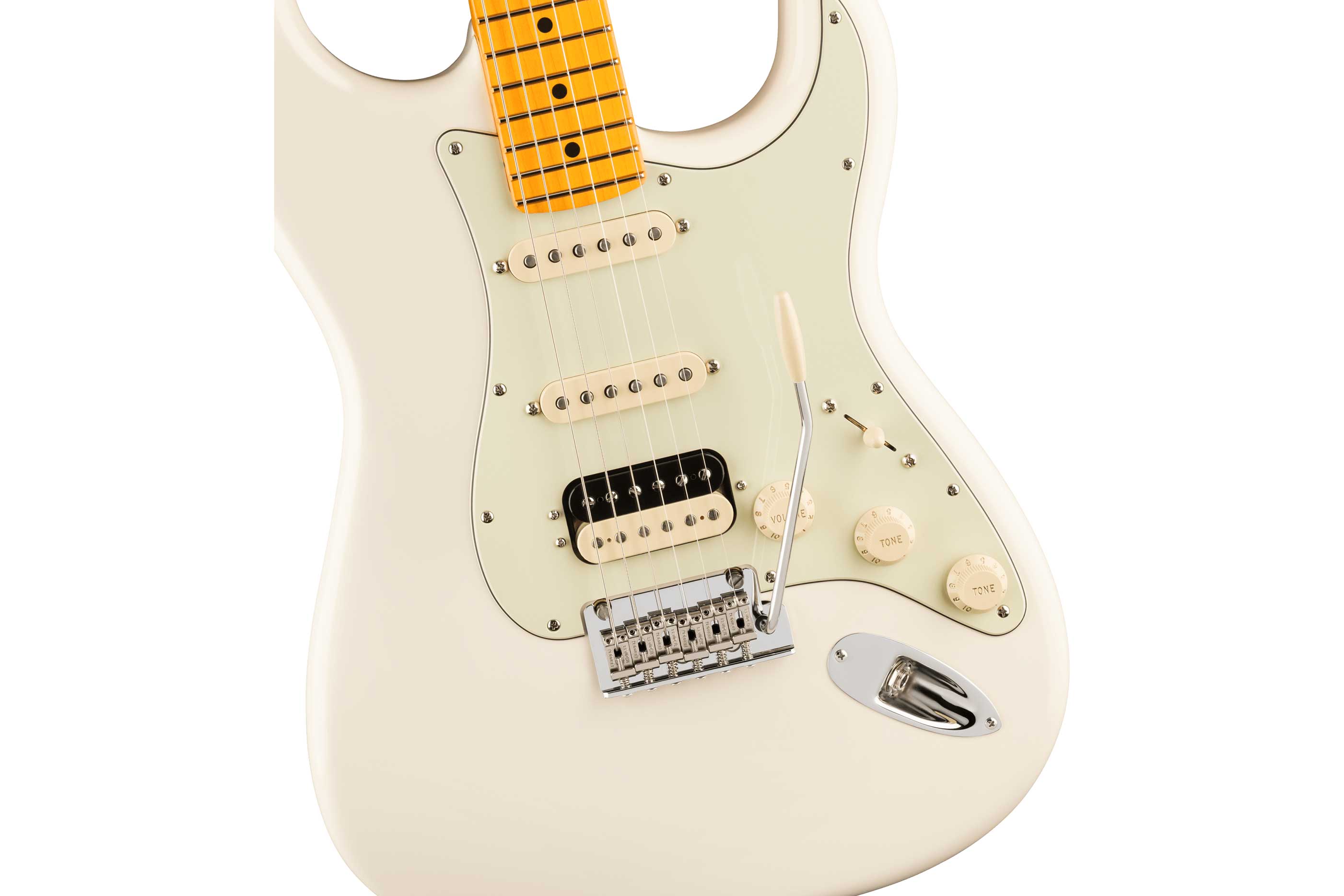 Fender American Professional Stratocaster HSS Olympic White Maple Fingerboard (2026)