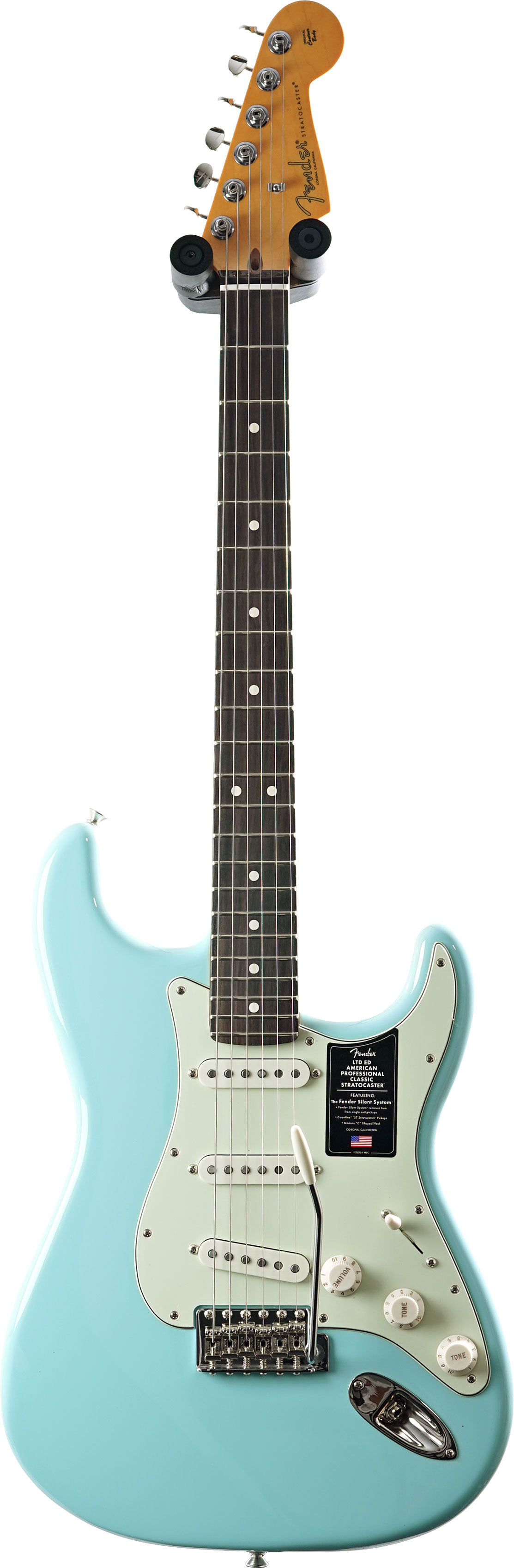 Fender Limited Edition Professional Classic Silent Stratocaster Daphne Blue Rosewood Fingerboard #US260525350