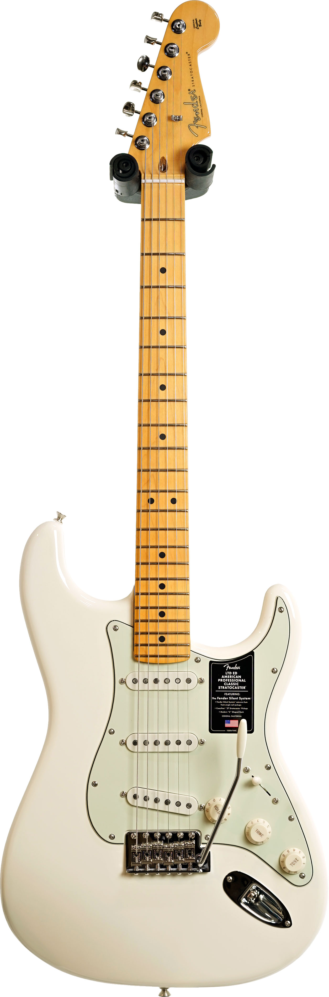 Fender Limited Edition Professional Classic Silent Stratocaster Olympic White Maple Fingerboard #US26057381