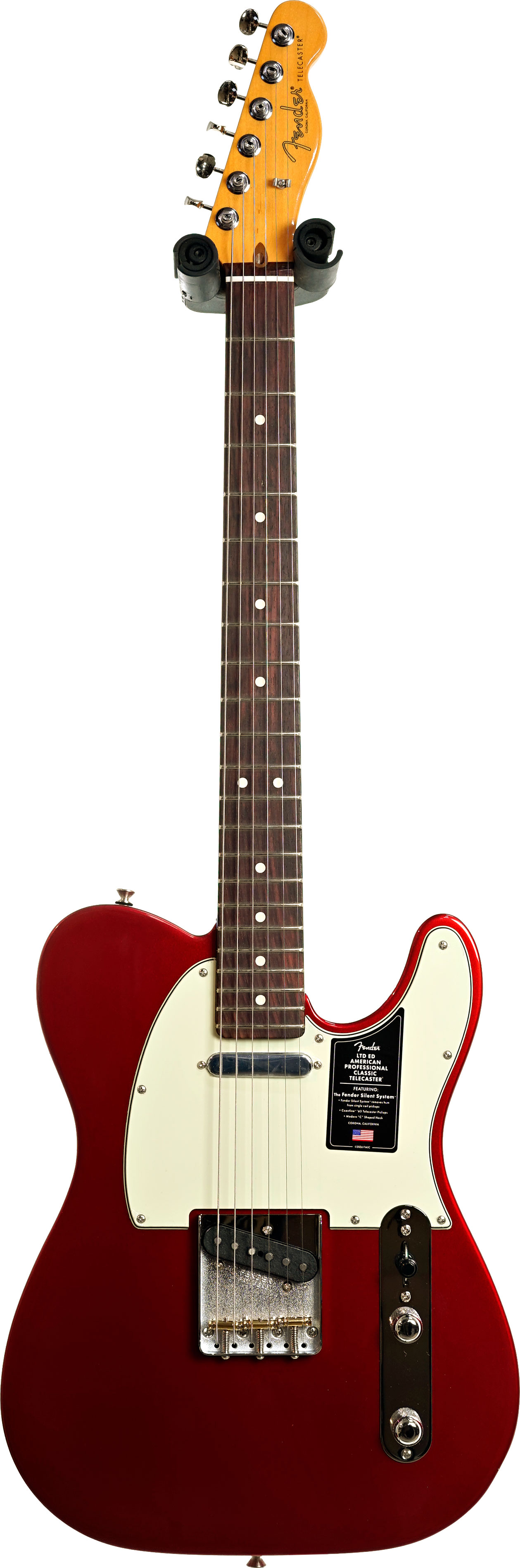 Fender Limited Edition Professional Classic Silent Telecaster Candy Apple Red Rosewood Fingerboard #US26054786