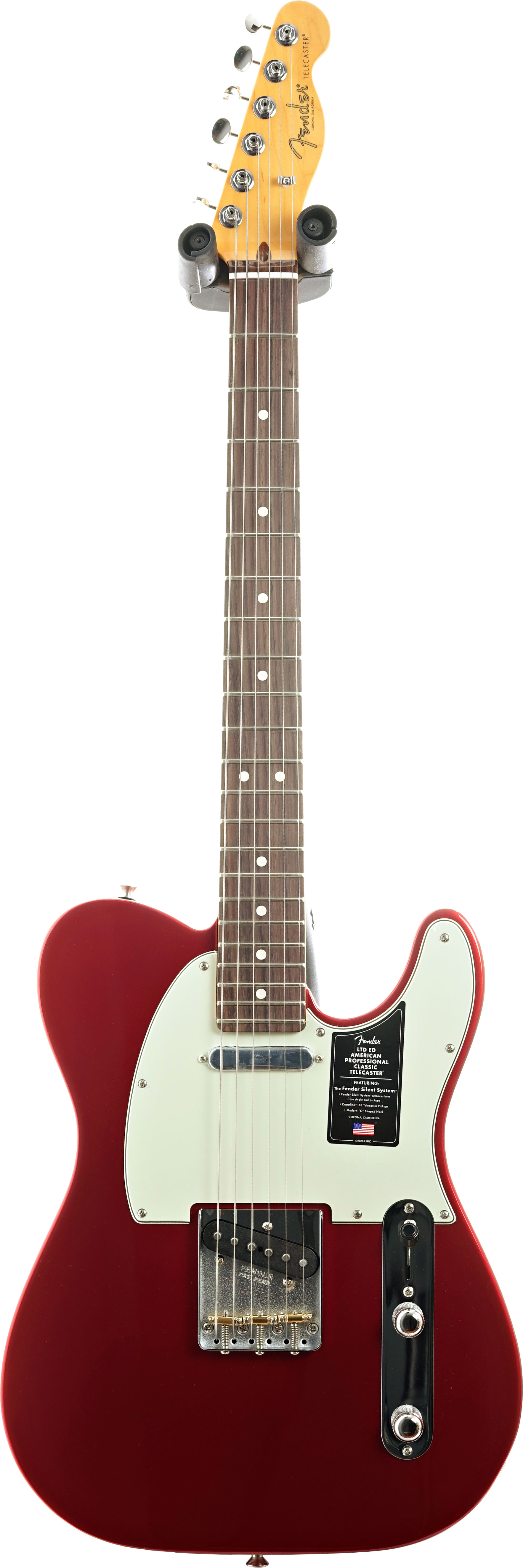 Fender Limited Edition Professional Classic Silent Telecaster Candy Apple Red Rosewood Fingerboard #US26054779