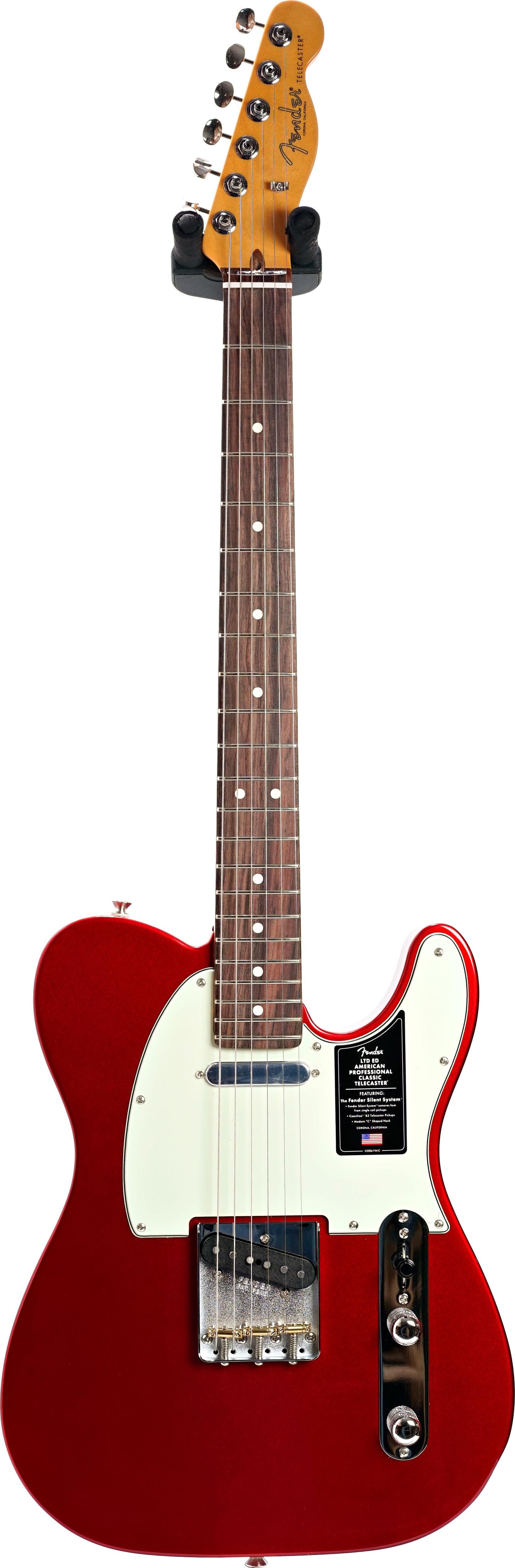 Fender Limited Edition Professional Classic Silent Telecaster Candy Apple Red Rosewood Fingerboard #US26057095