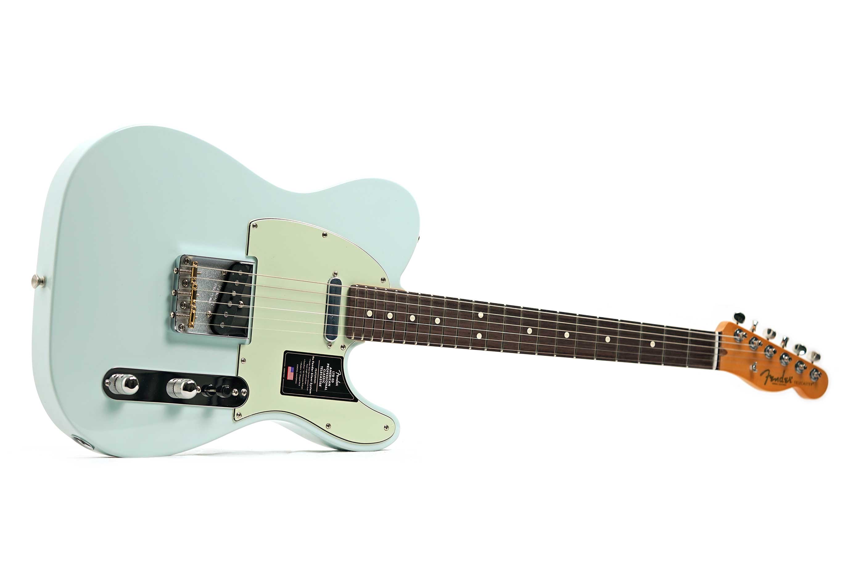 Fender Limited Edition Professional Classic Silent Telecaster Sonic Blue Rosewood Fingerboard #US26051822