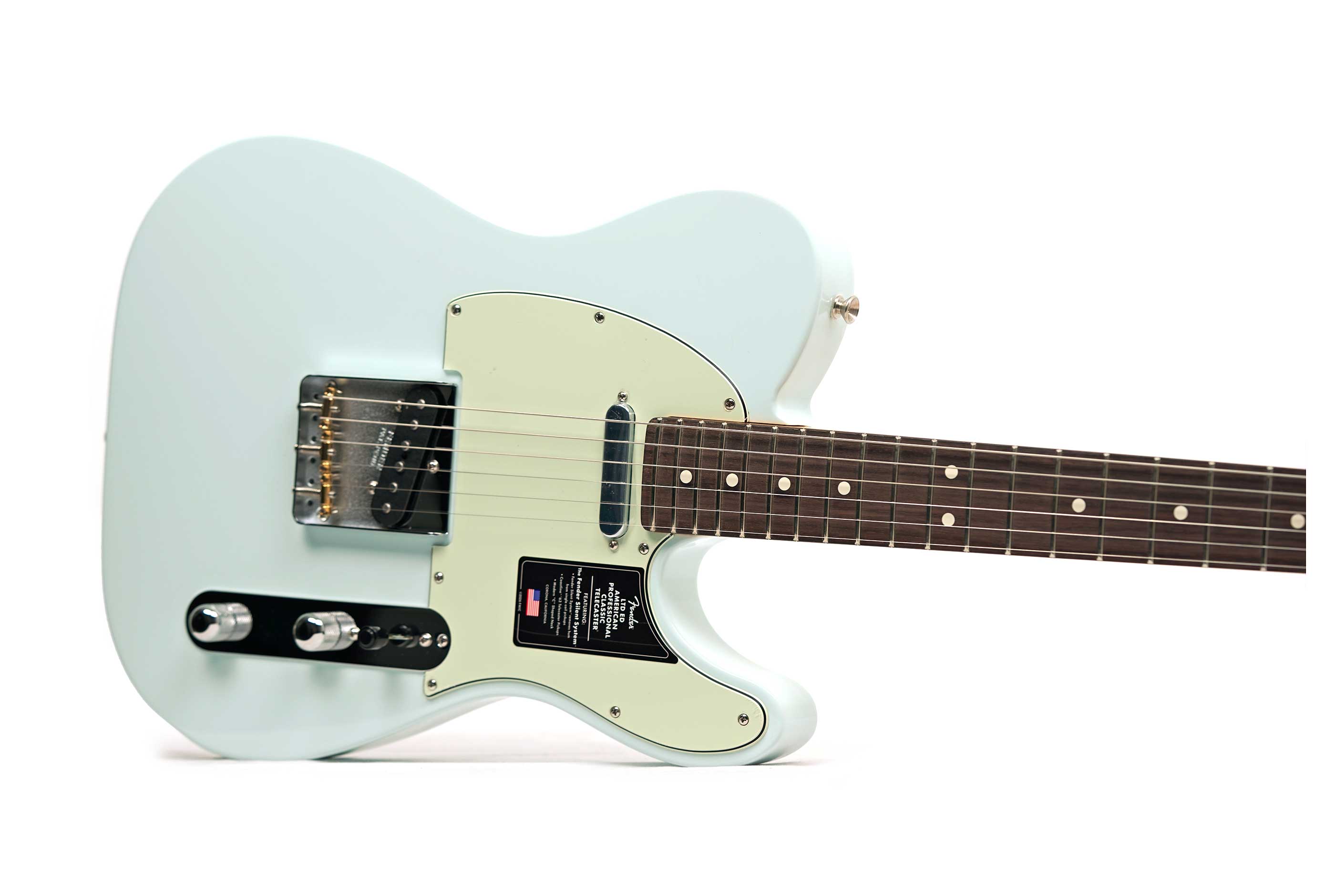 Fender Limited Edition Professional Classic Silent Telecaster Sonic Blue Rosewood Fingerboard #US26051822