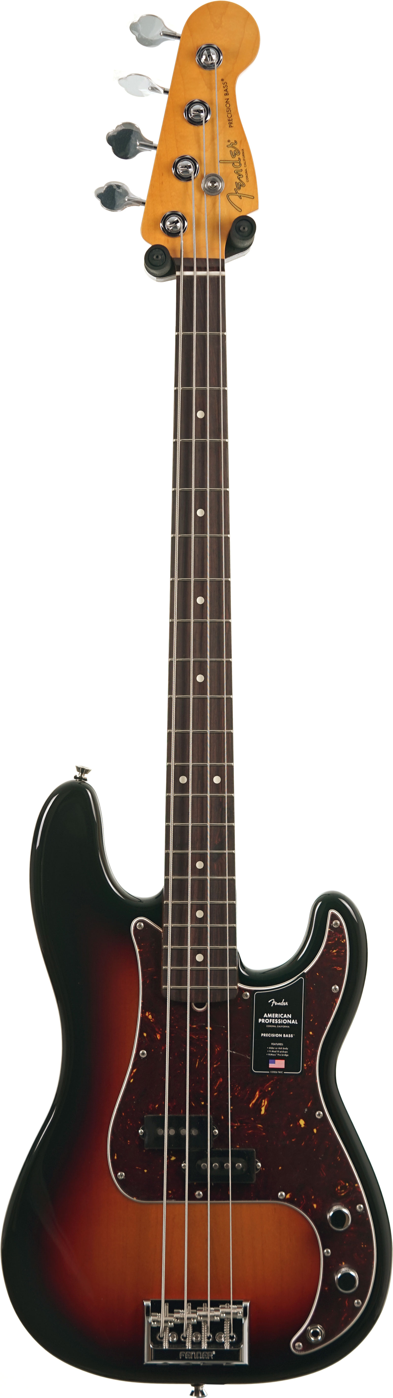 Fender American Professional Precision Bass Rosewood Fingerboard 3-Colour Sunburst (2026) #US26060933