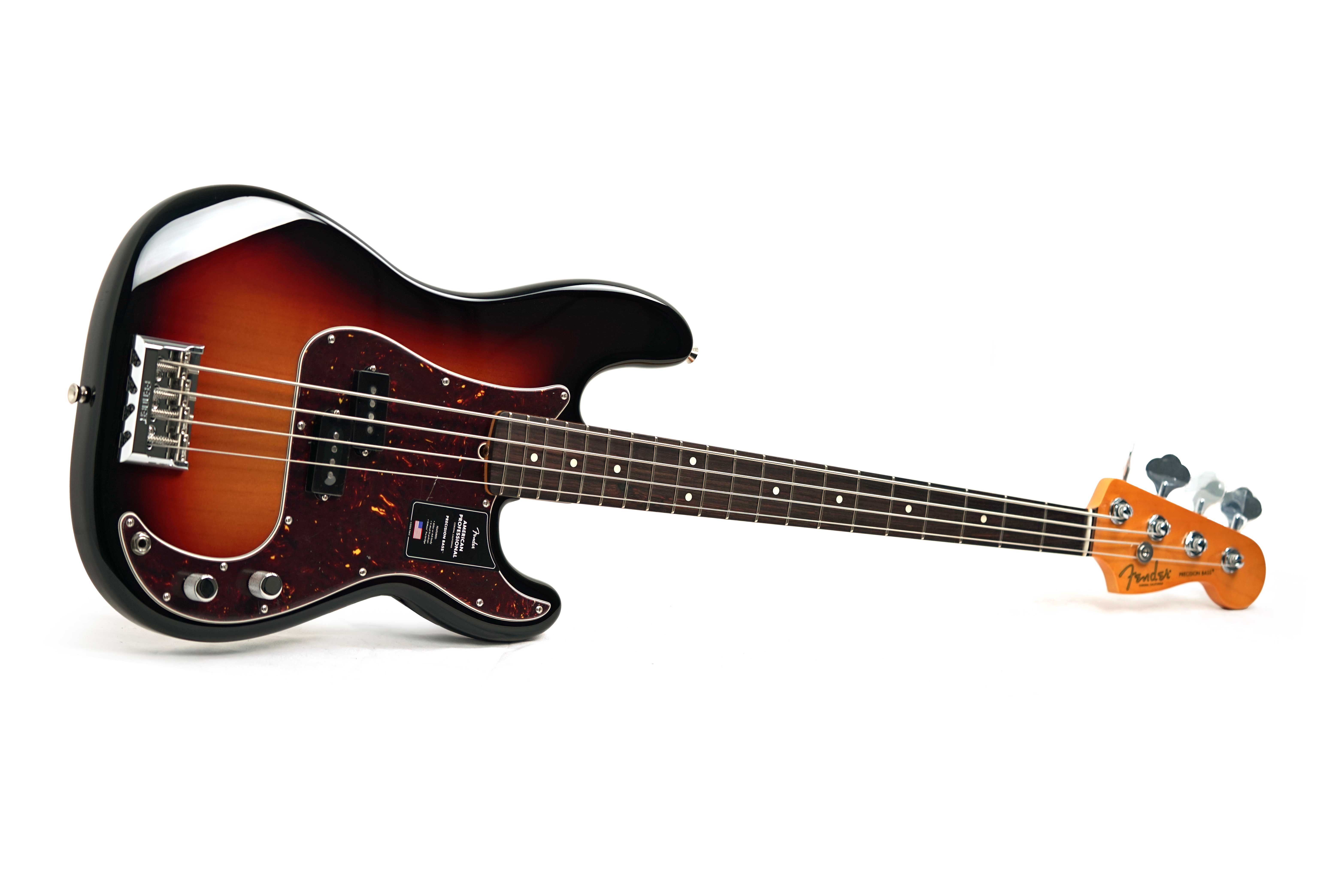 Fender American Professional Precision Bass Rosewood Fingerboard 3-Colour Sunburst (2026) #US26060933