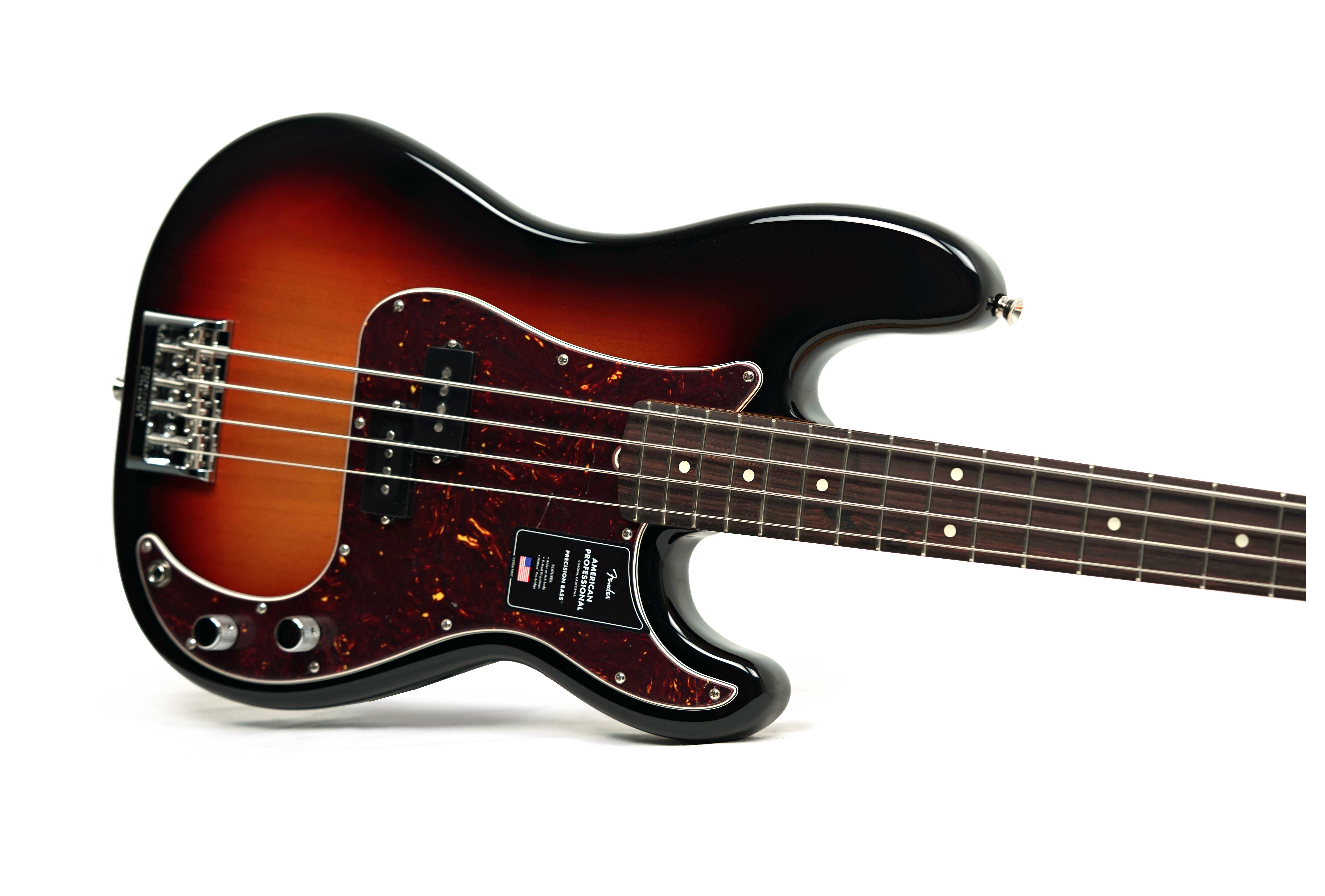Fender American Professional Precision Bass Rosewood Fingerboard 3-Colour Sunburst (2026) #US26060933
