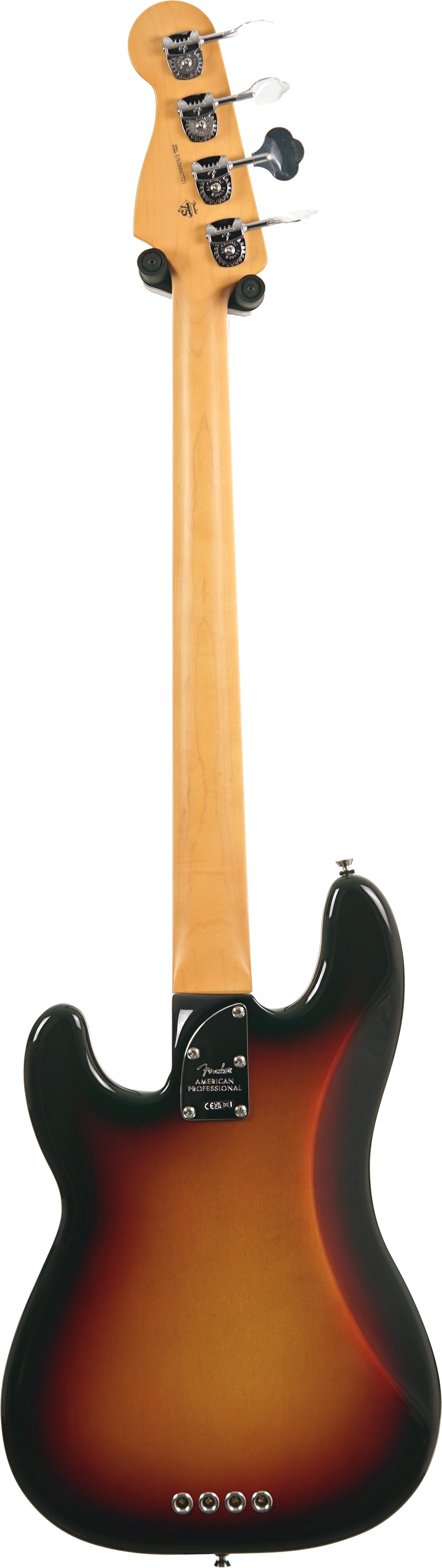 Fender American Professional Precision Bass Maple Fingerboard 3-Colour Sunburst (2026) #US26047721