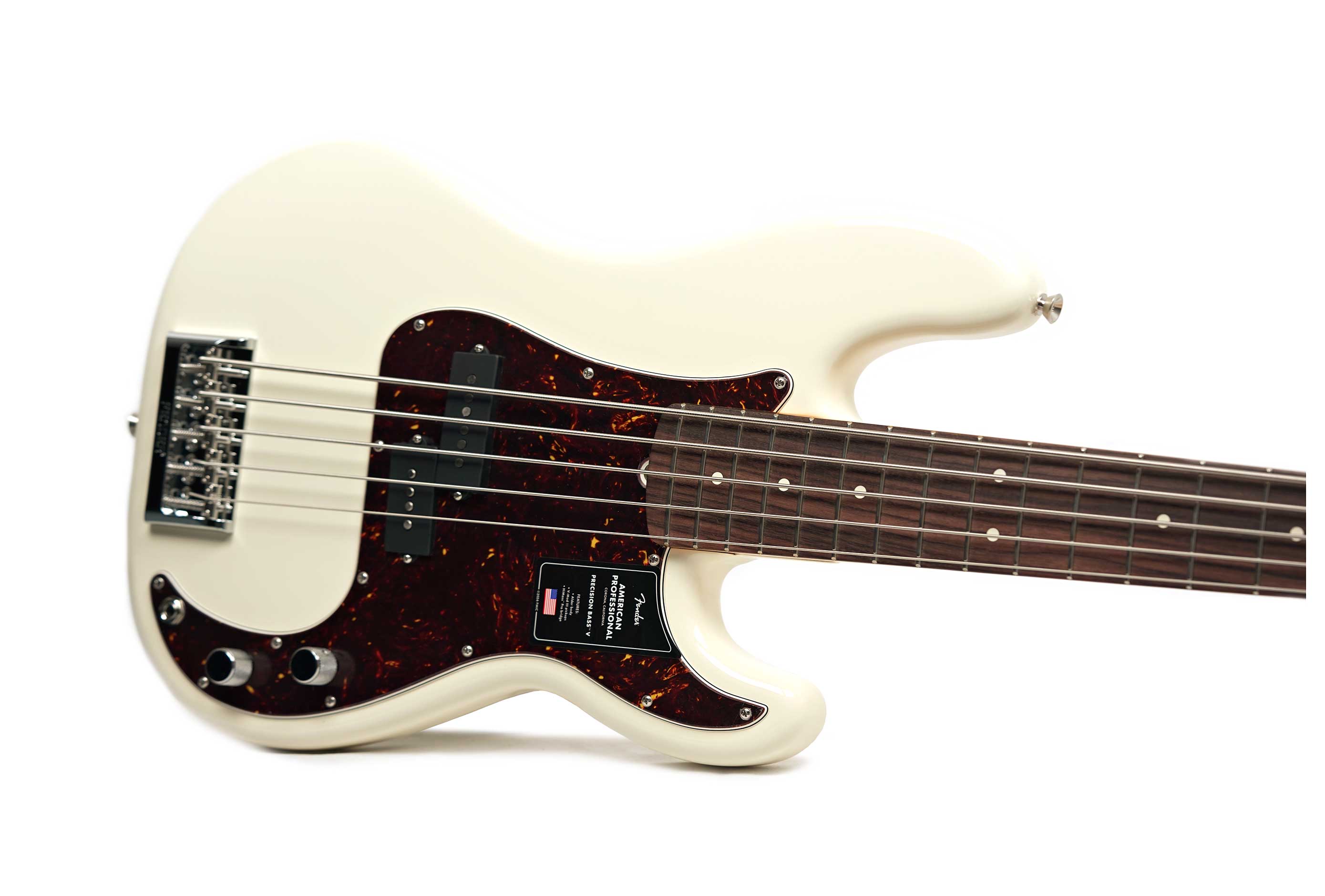 Fender American Professional Precision Bass V Rosewood Fingerboard Olympic White (2026) #US26030268