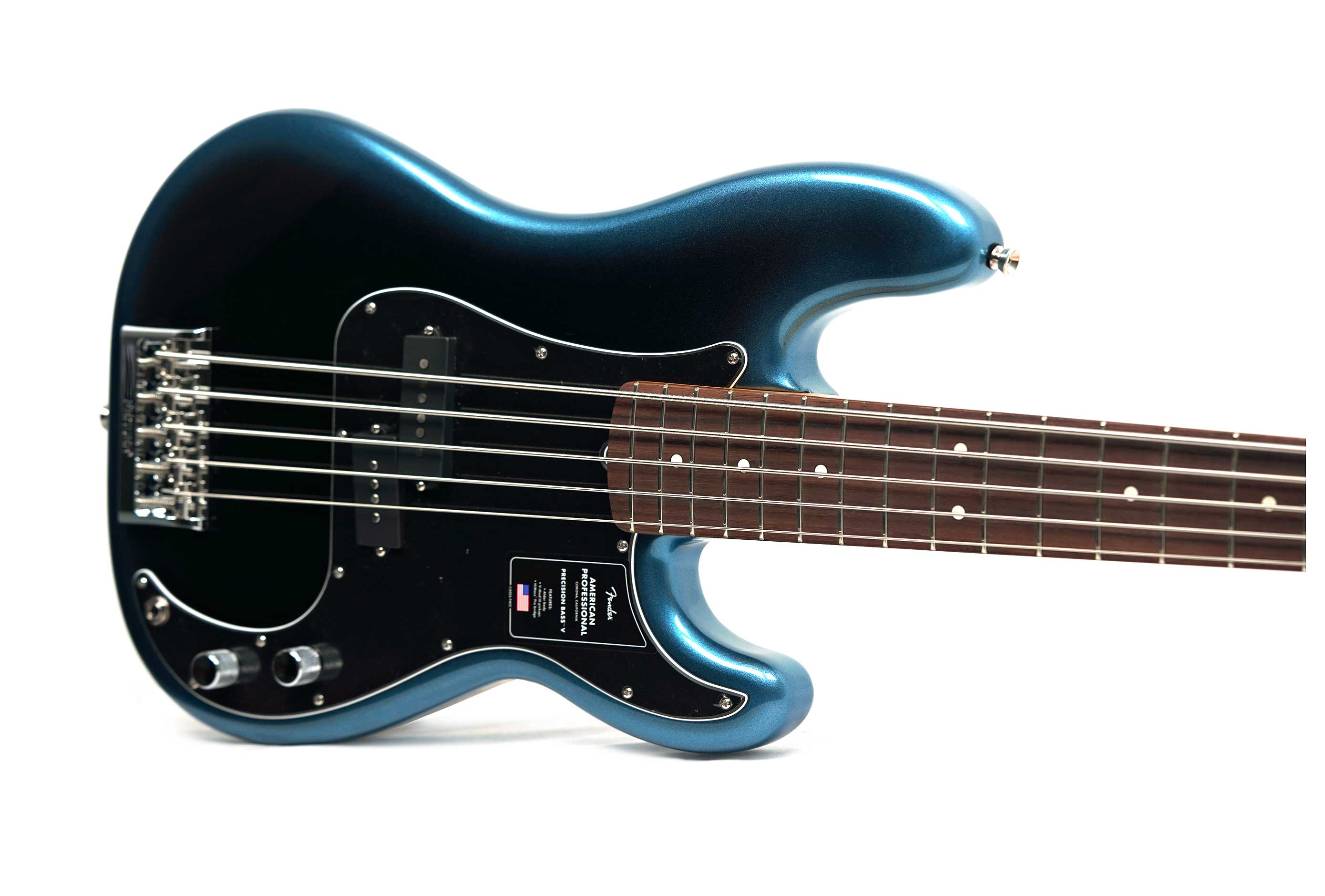 Fender American Professional Precision Bass V Rosewood Fingerboard Dark Night (2026) #US26031817
