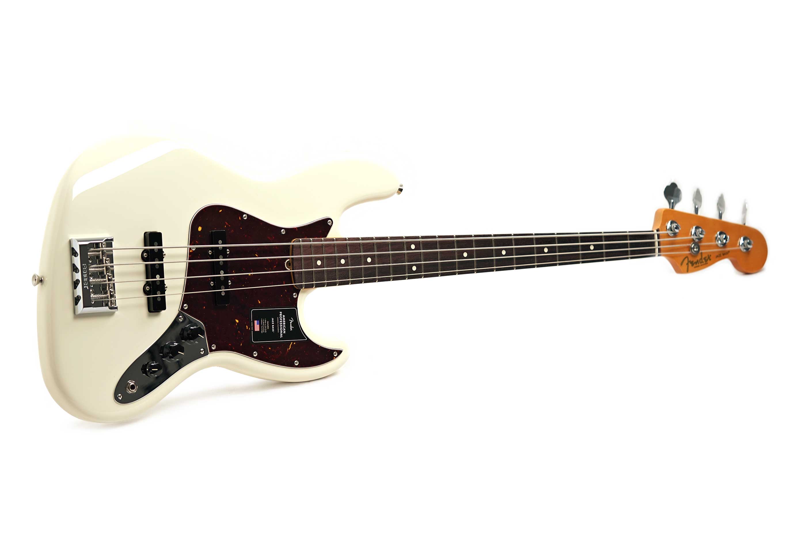 Fender American Professional Jazz Bass Olympic White Rosewood Fingerboard (2026) #US26051503