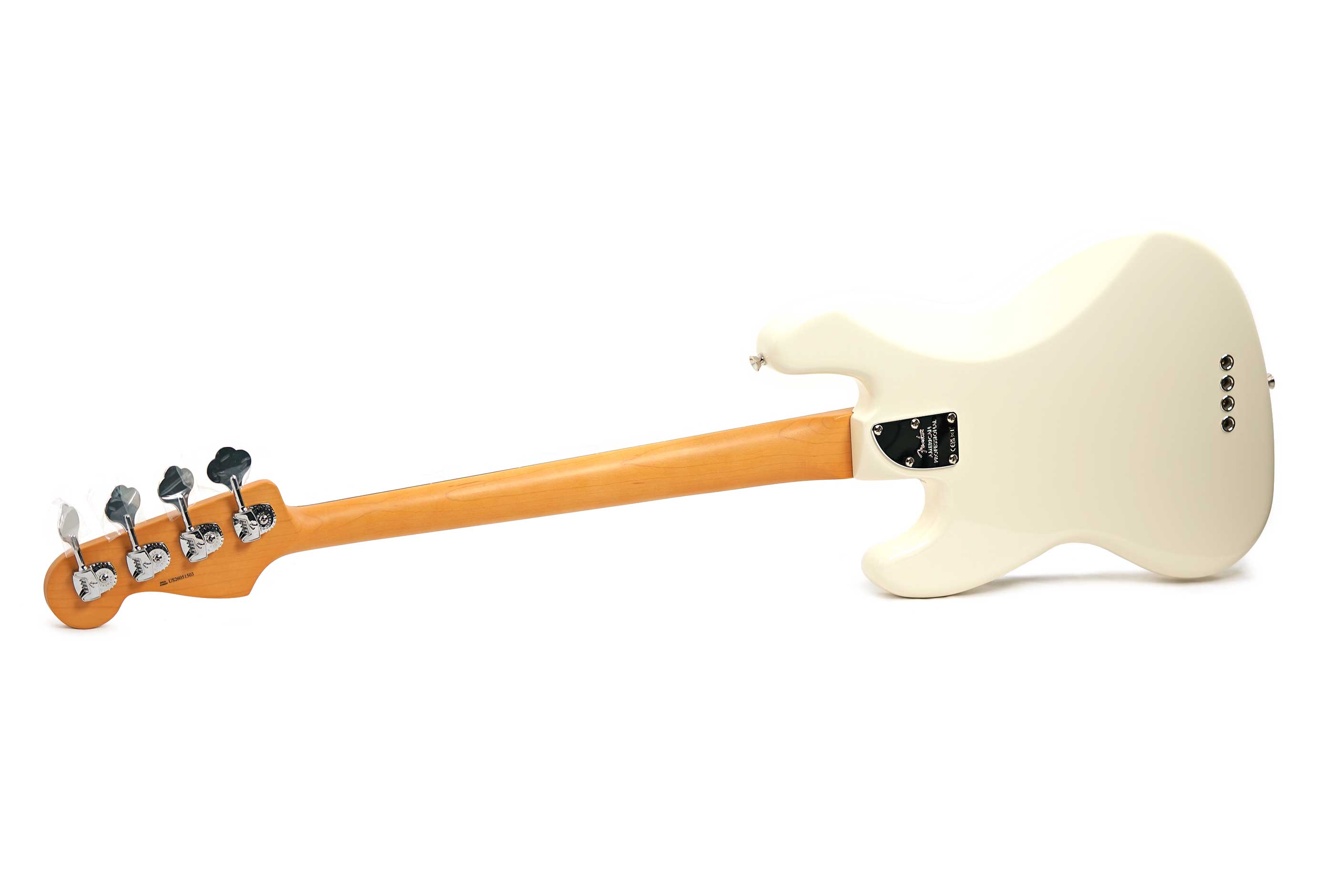Fender American Professional Jazz Bass Olympic White Rosewood Fingerboard (2026) #US26051503