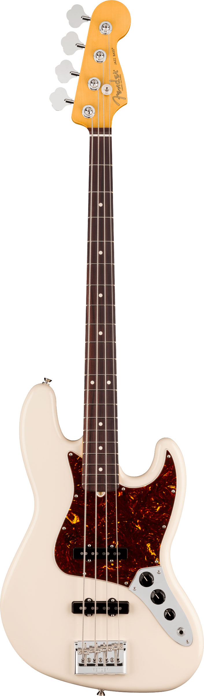 Fender American Professional Jazz Bass Olympic White Rosewood Fingerboard