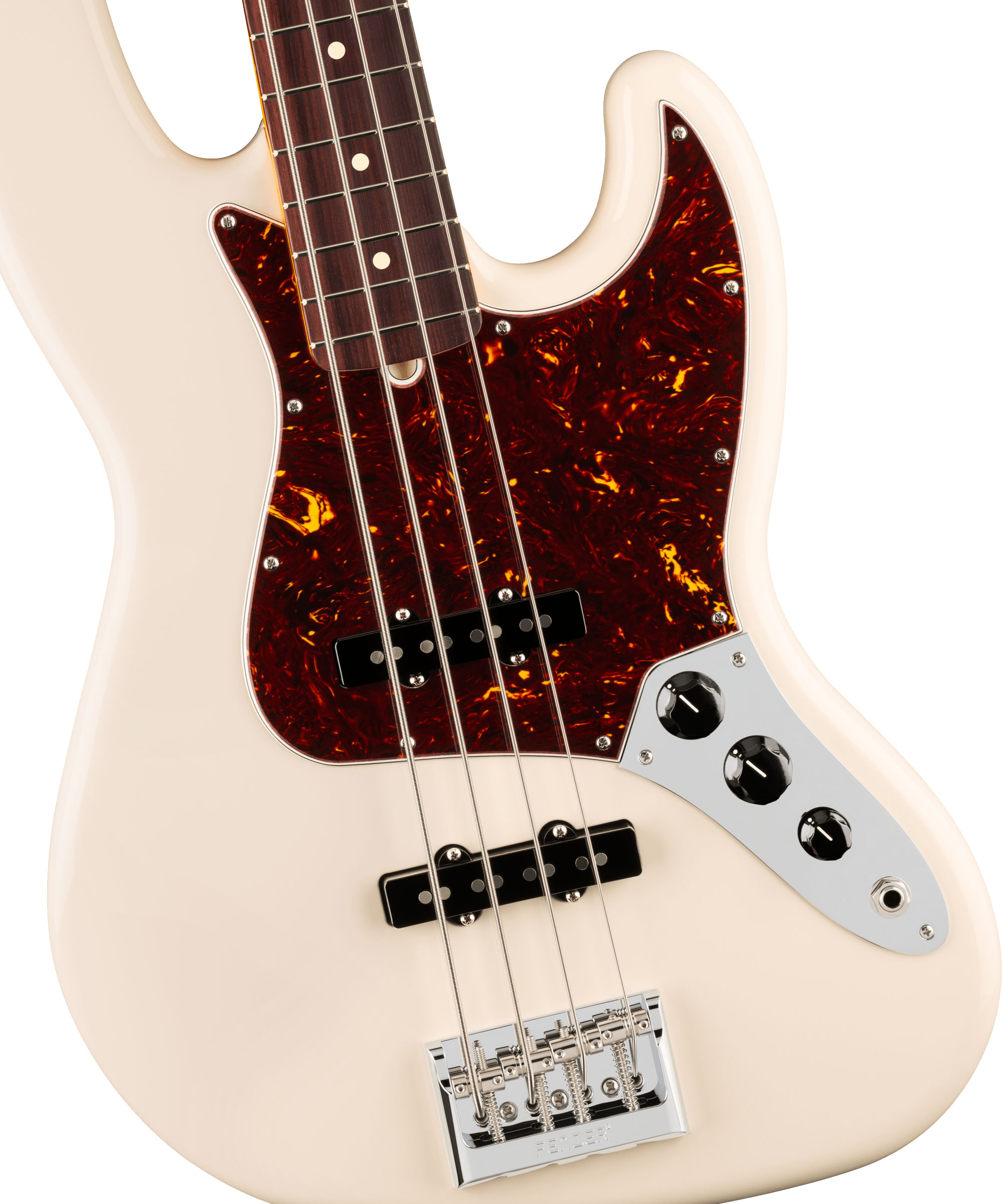 Fender American Professional Jazz Bass Olympic White Rosewood Fingerboard