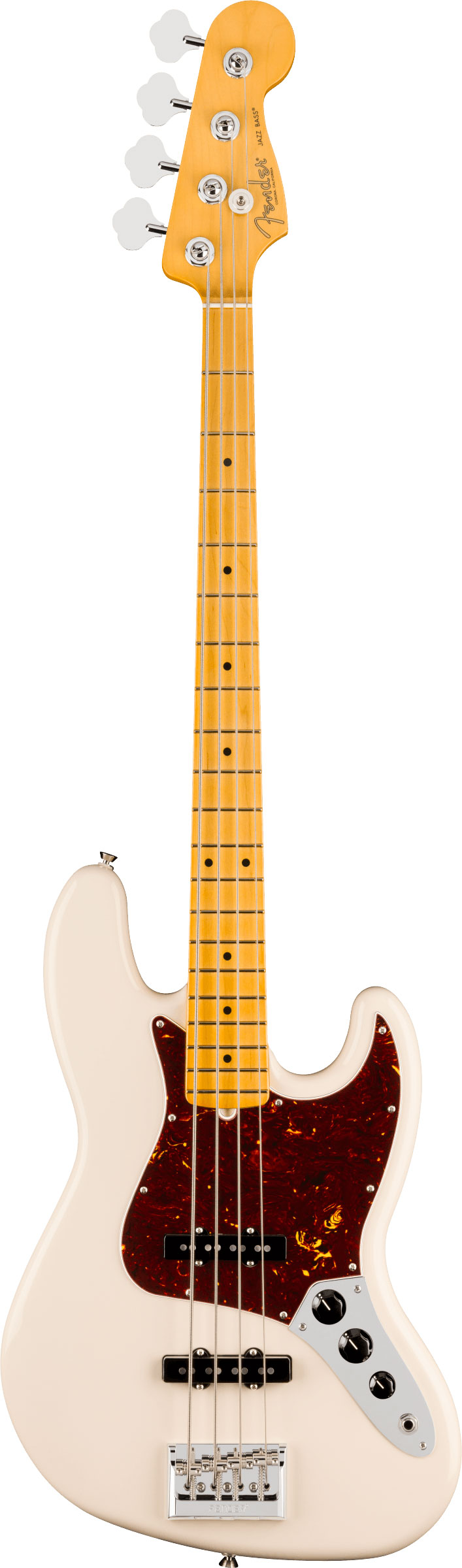 Fender American Professional Jazz Bass Olympic White Maple Fingerboard