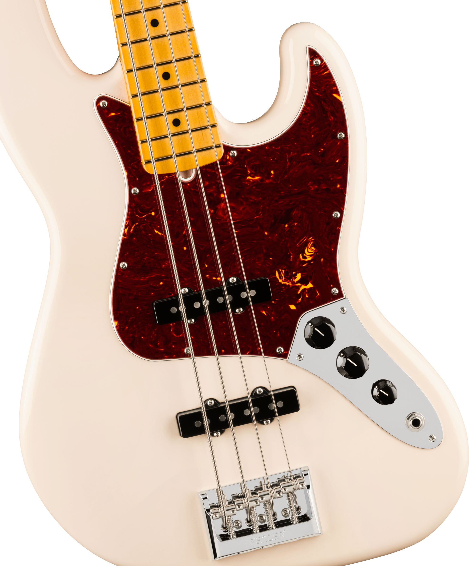 Fender American Professional Jazz Bass Olympic White Maple Fingerboard