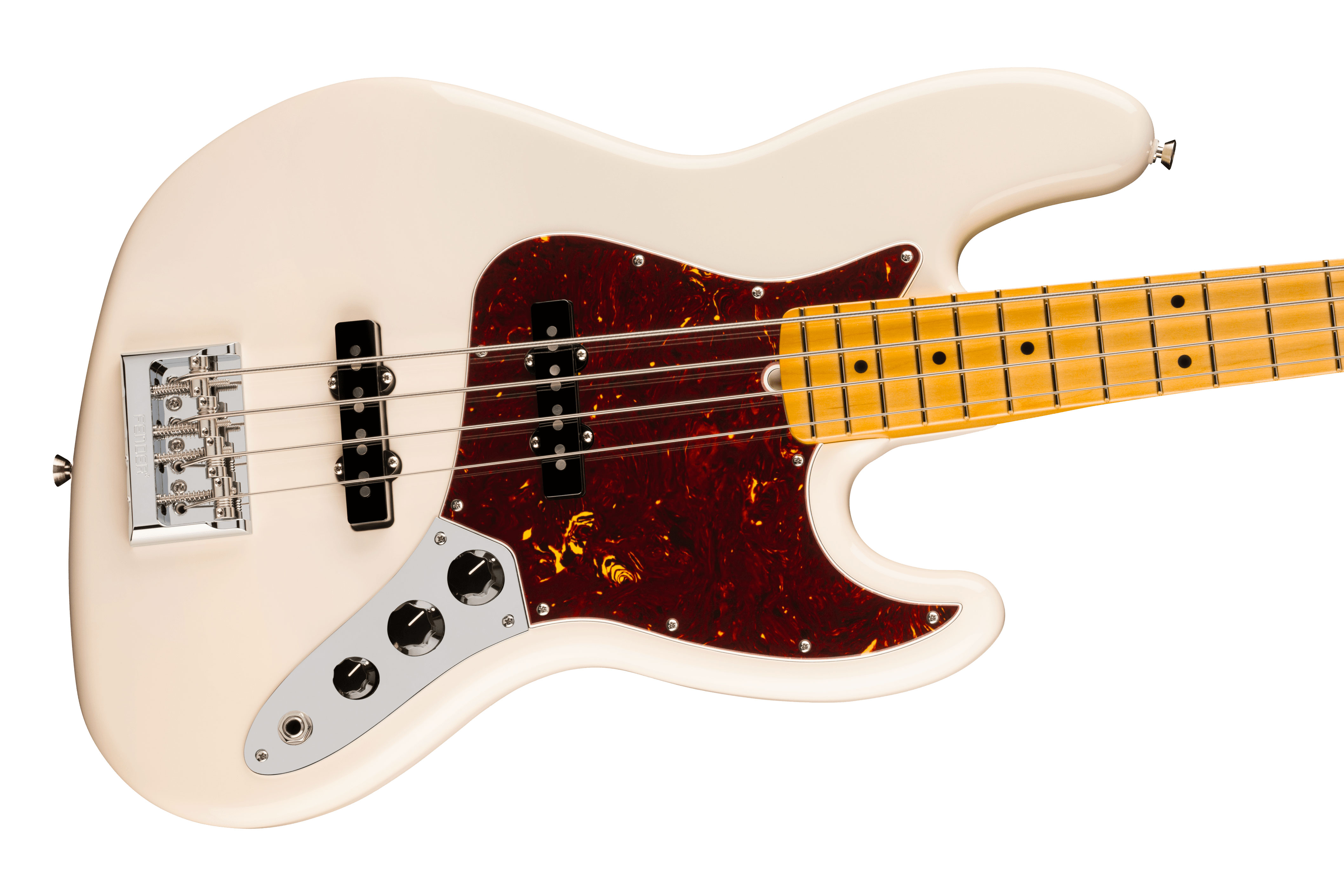 Fender American Professional Jazz Bass Olympic White Maple Fingerboard