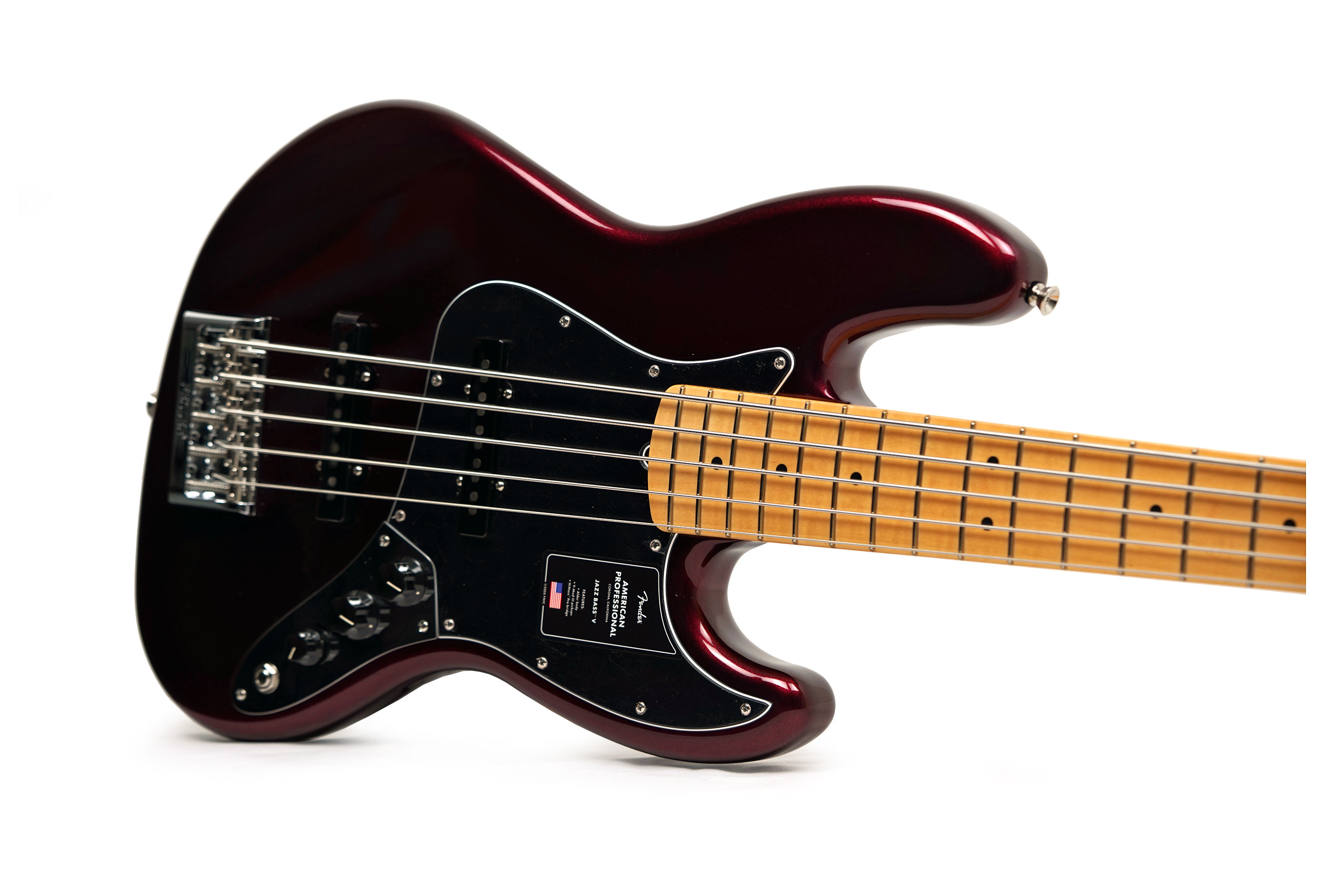 Fender American Professional Jazz Bass V Oxblood Maple Fingerboard (2026) #US26031093