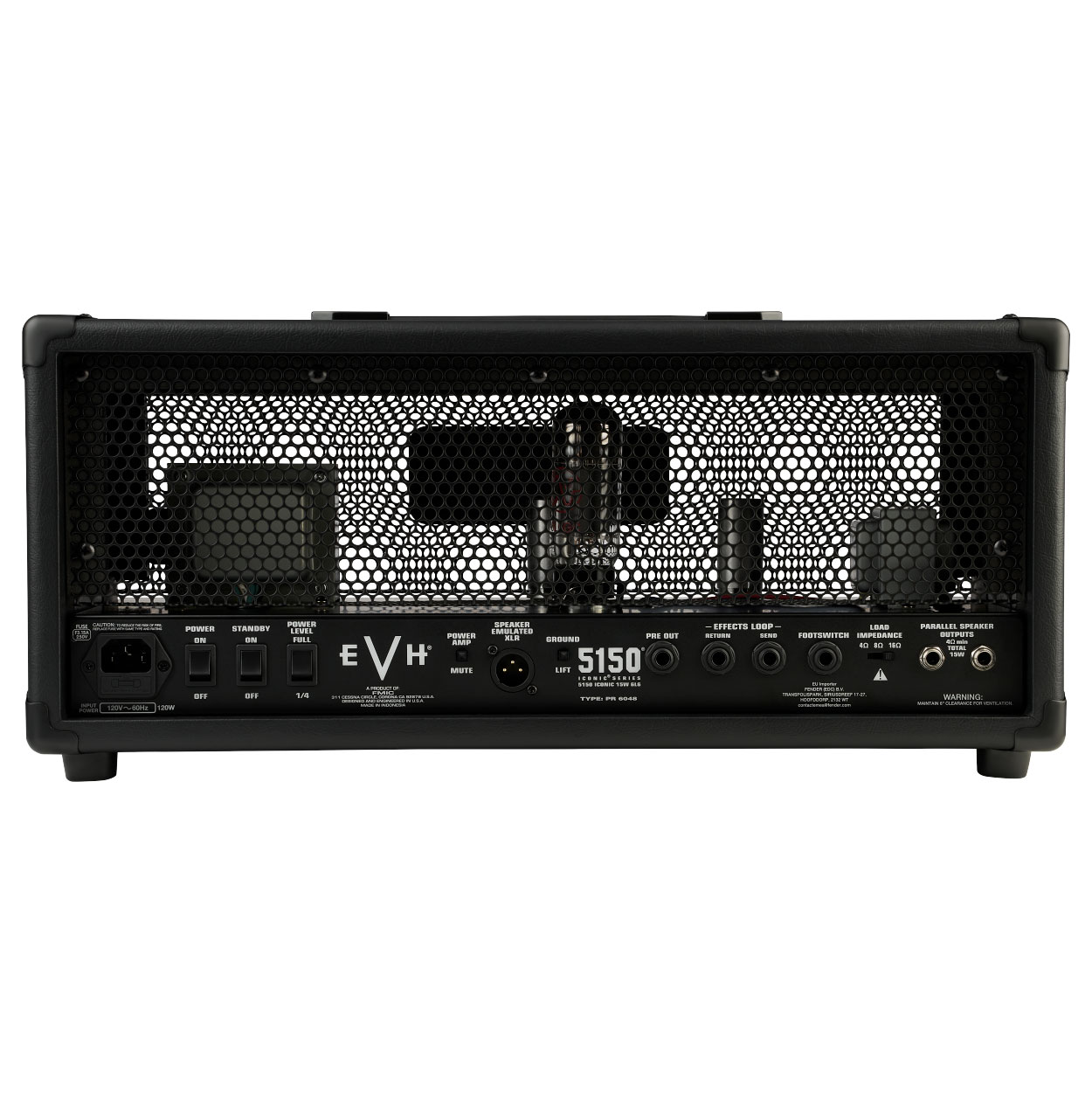 EVH 5150 Iconic Series 15W 6L6 Black Valve Amp Head 