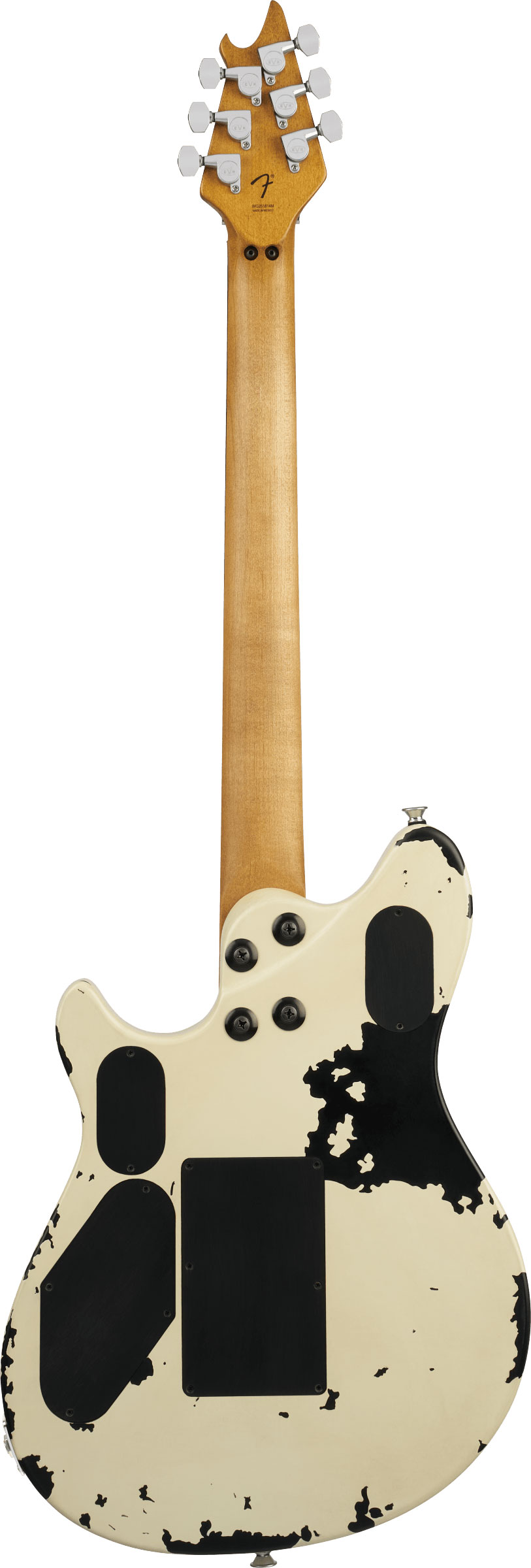 EVH Limited Edition Wolfgang Special Striped Series Distressed Ivory Ebony Fingerboard